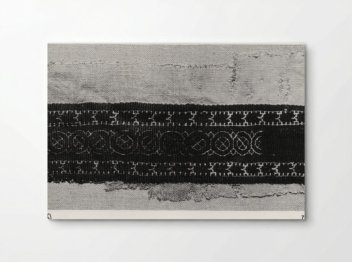Untitled (Textile Fragment with Leaf Motifs) - Fine Art Print - Poster