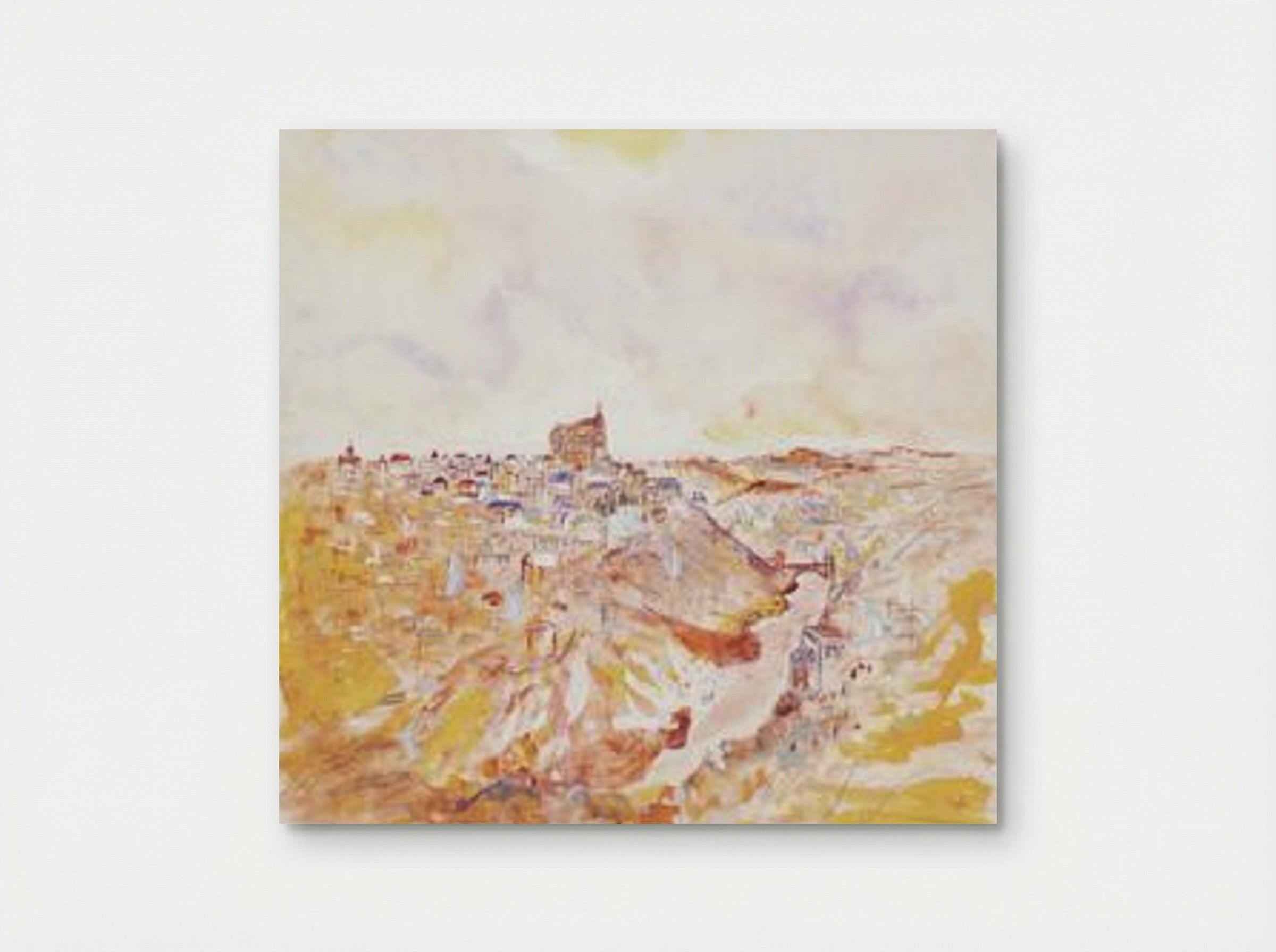 Untitled (Townscape, Watercolour on Paper) - Yves Klein - Poster