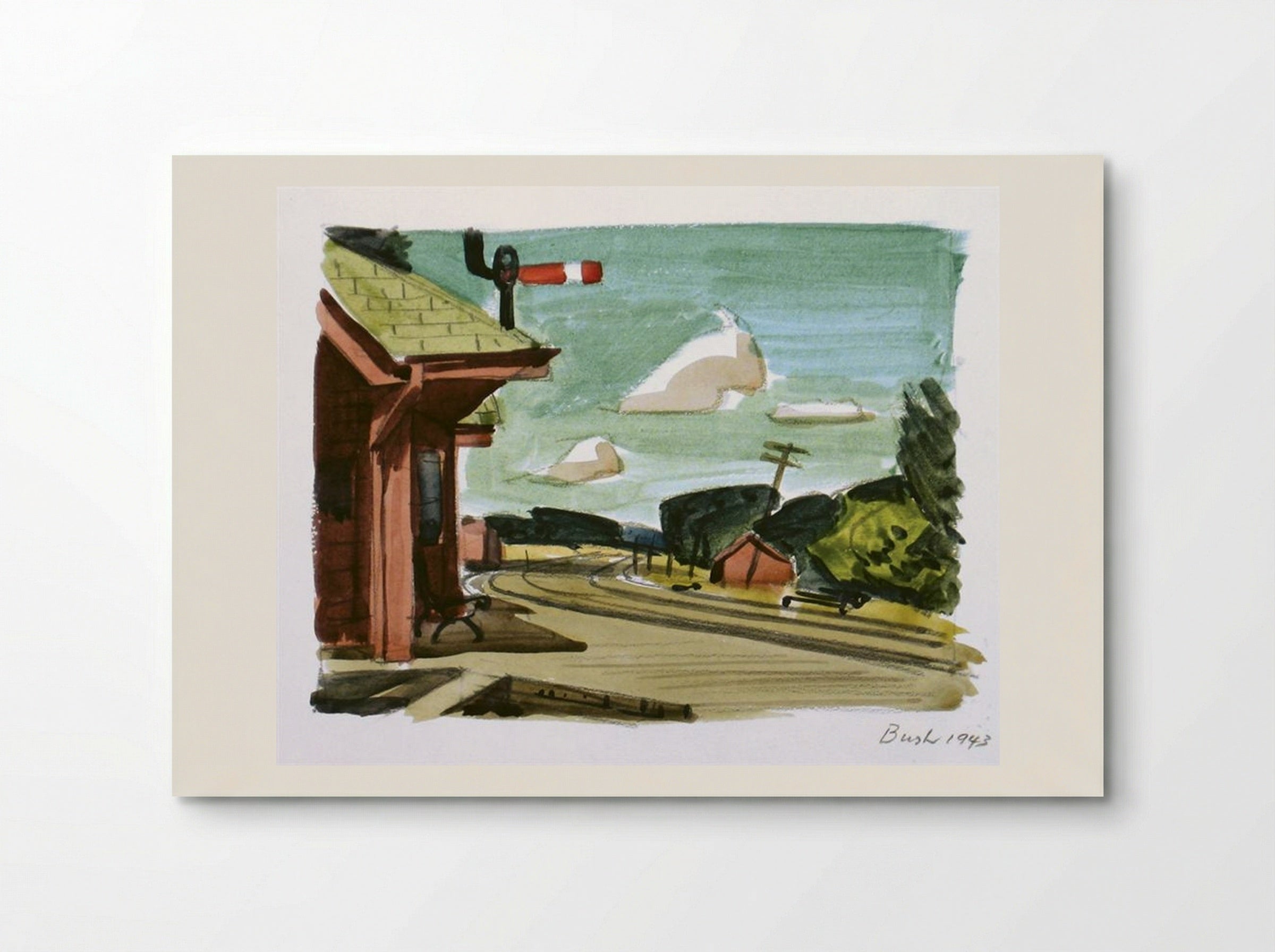 Untitled (Train Station) - Jack Bush - Poster