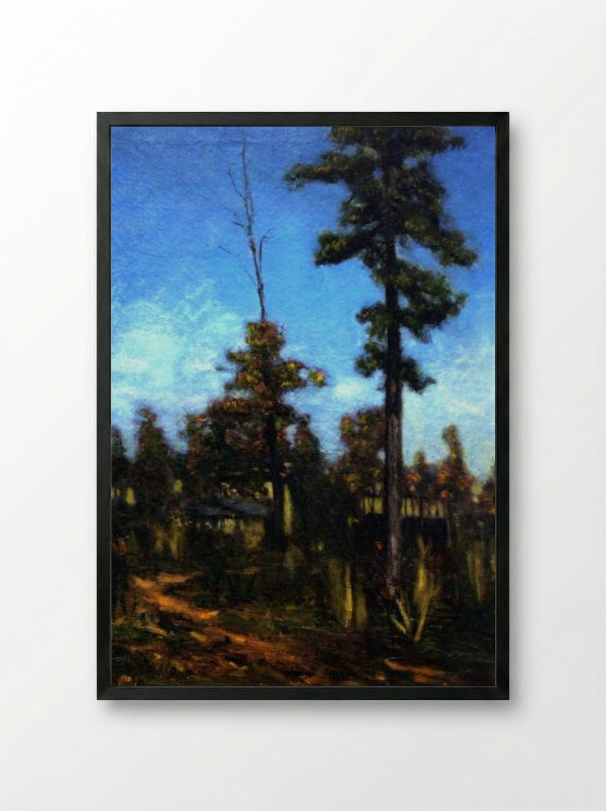 Untitled (Trees and Path) - Henry Ossawa Tanner - Framed Print Black
