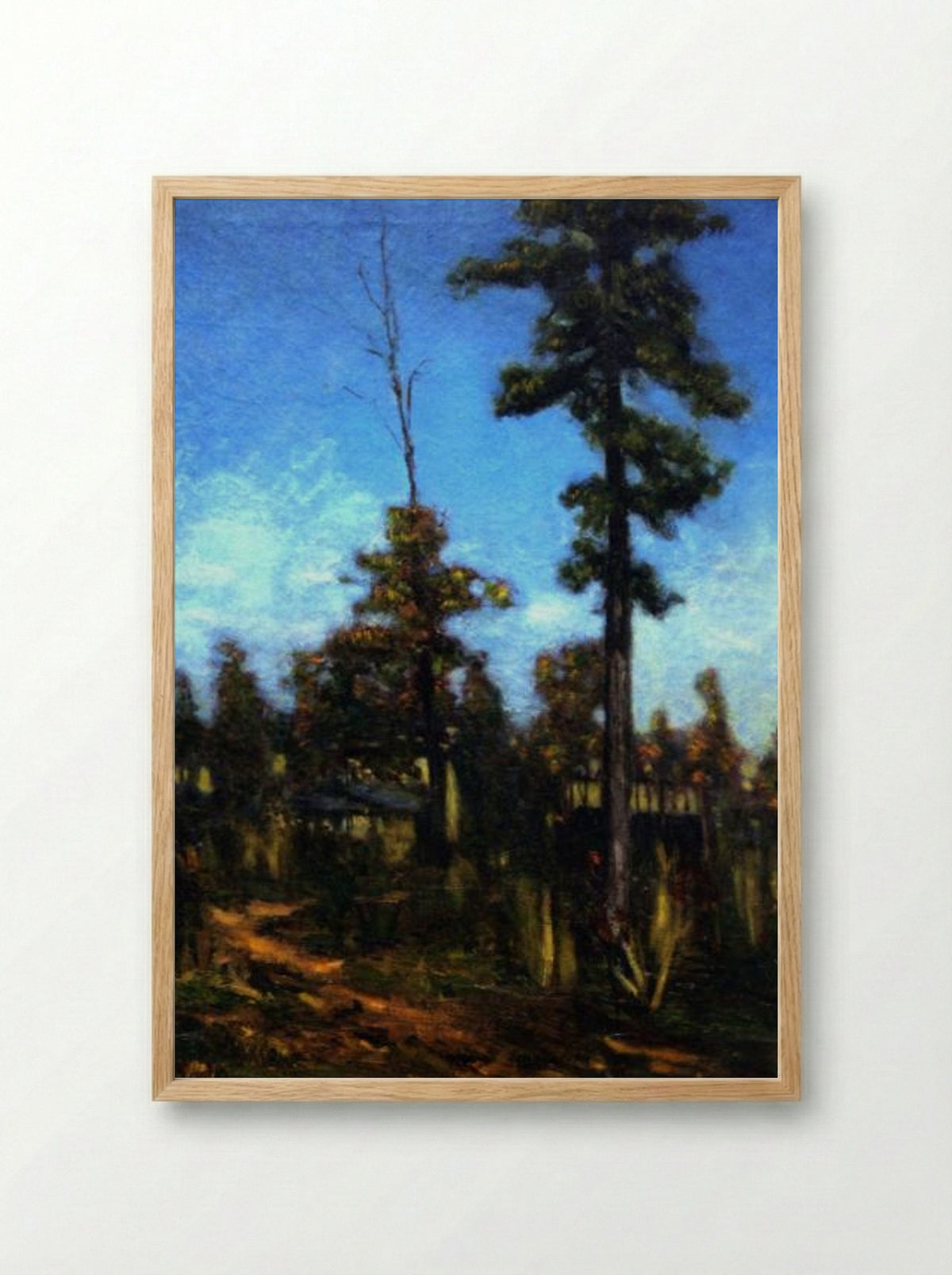 Untitled (Trees and Path) - Henry Ossawa Tanner - Framed Print Wood
