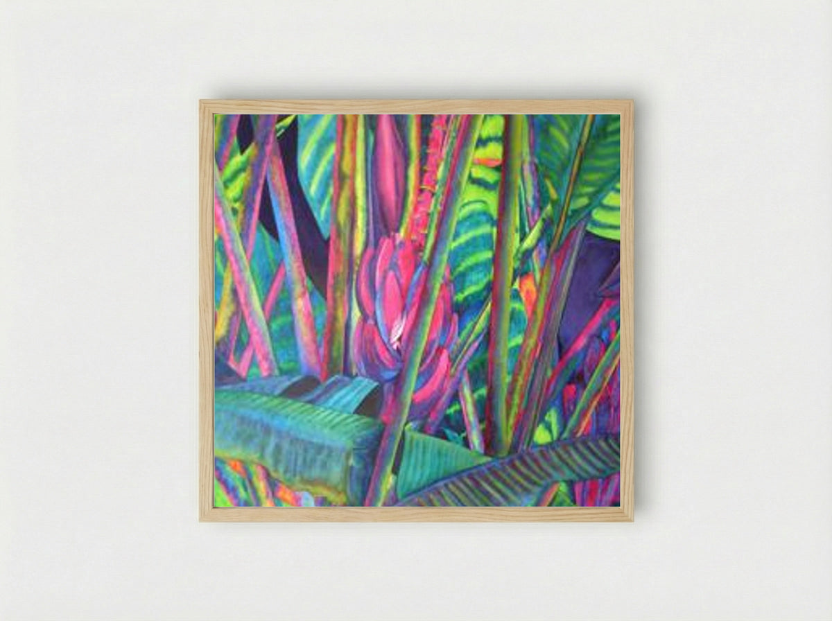 Untitled (Tropical Foliage) - Lisa Rasmussen - Framed Print Wood