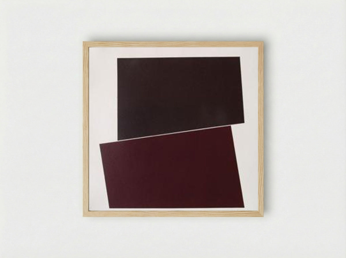 Untitled (Two Rectangles) - Ellsworth Kelly - Framed Print Wood