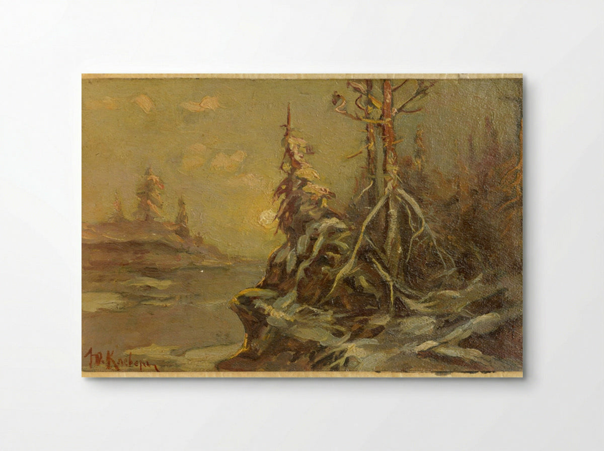 Untitled (Winter Forest at Sunset) - Julius Sergius von Klever - Poster