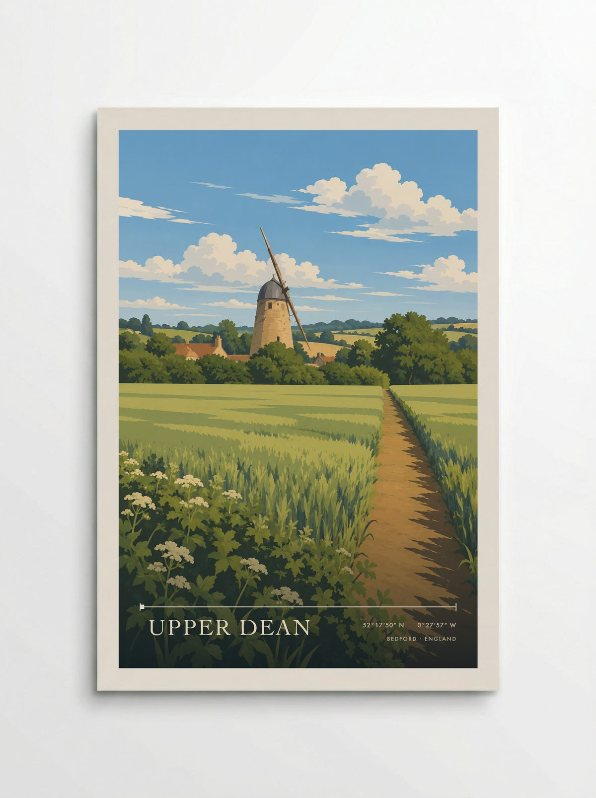 Upper Dean, Bedford | Travel Poster - Poster