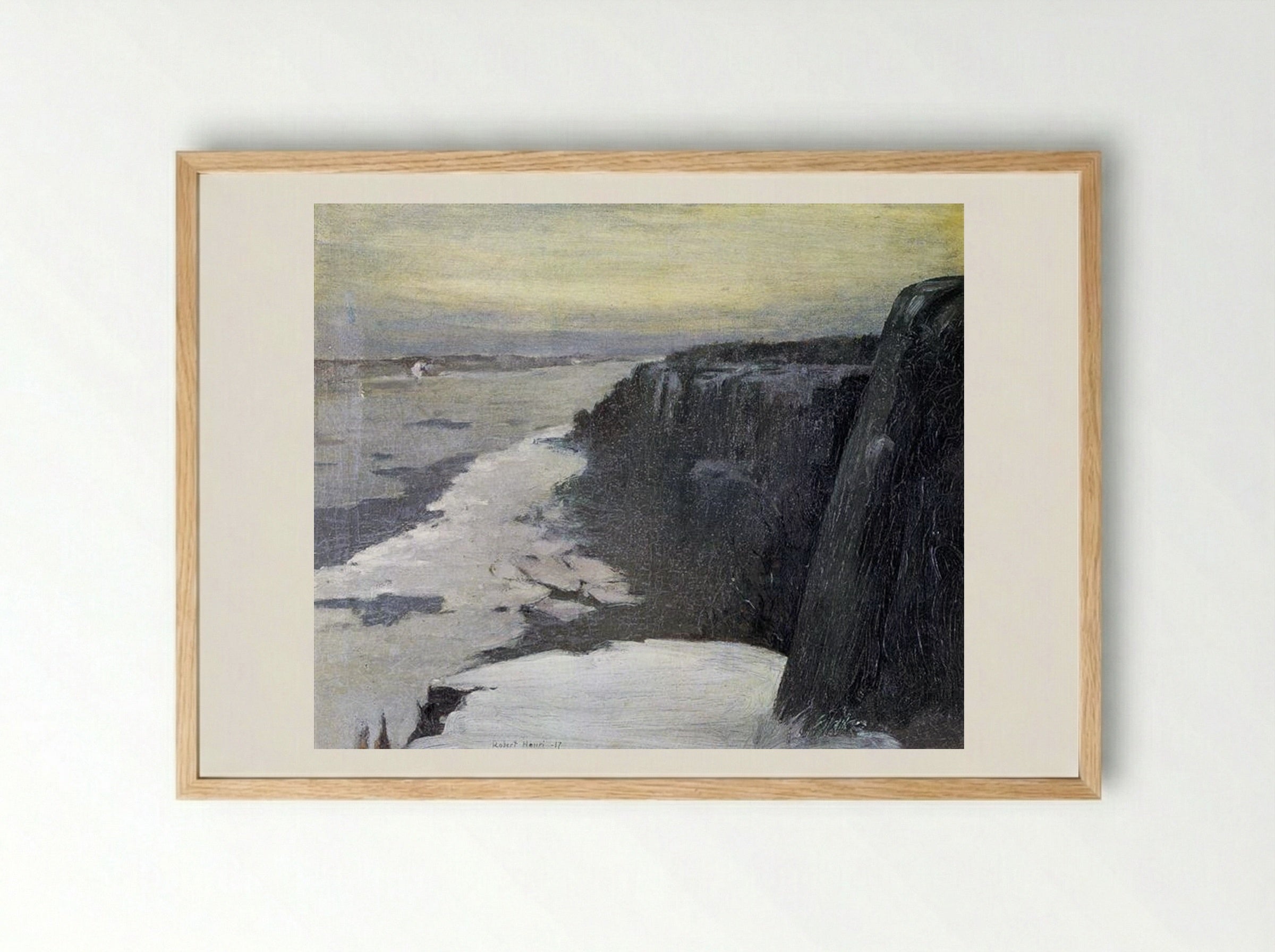 Upper Hudson - Robert Henri - Framed Print Wood