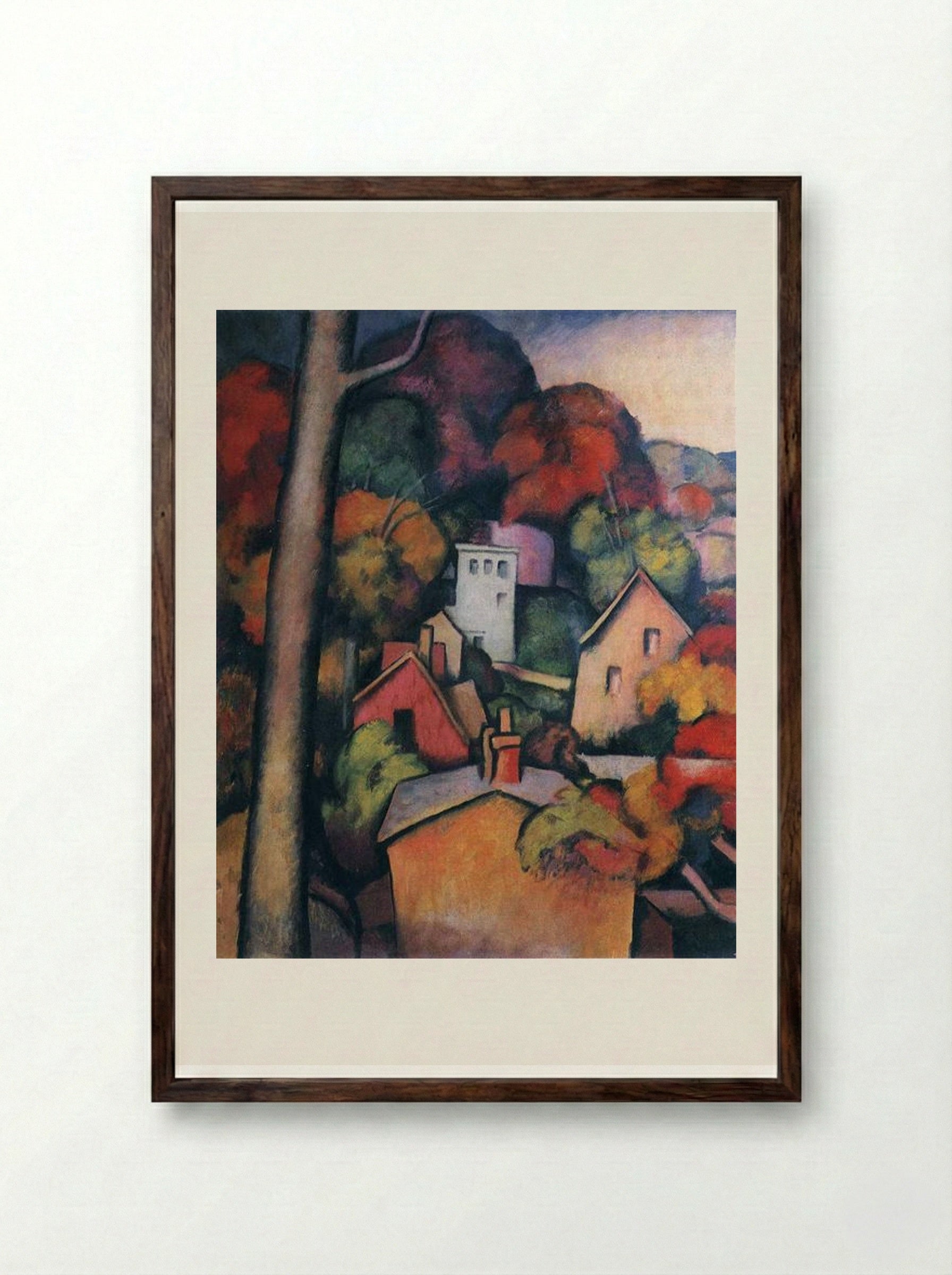 Upper Manhattan - Thomas Hart Benton - Framed Print Dark Wood
