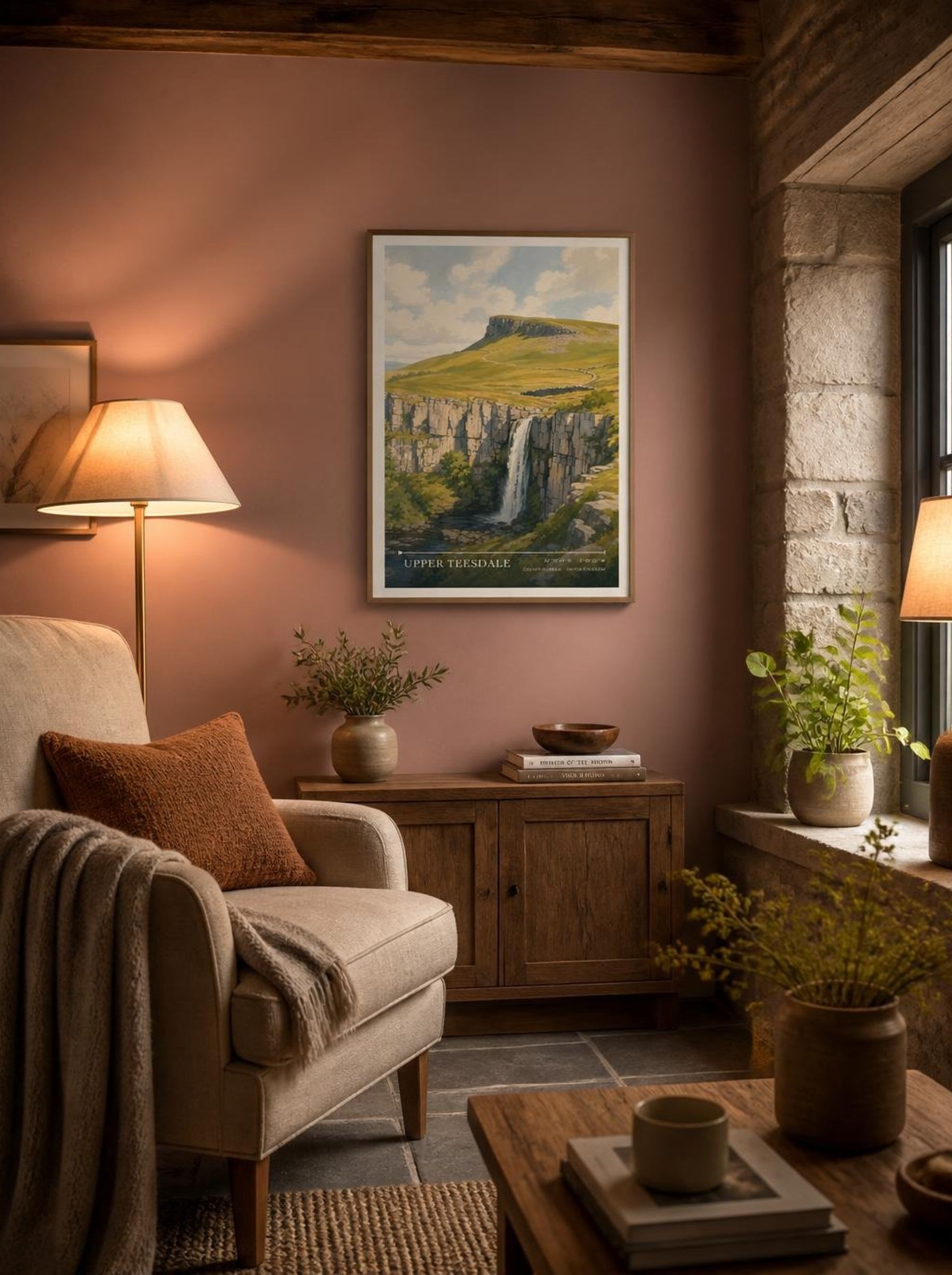 Upper Teesdale County Durham United Kingdom Travel Poster - Lifestyle