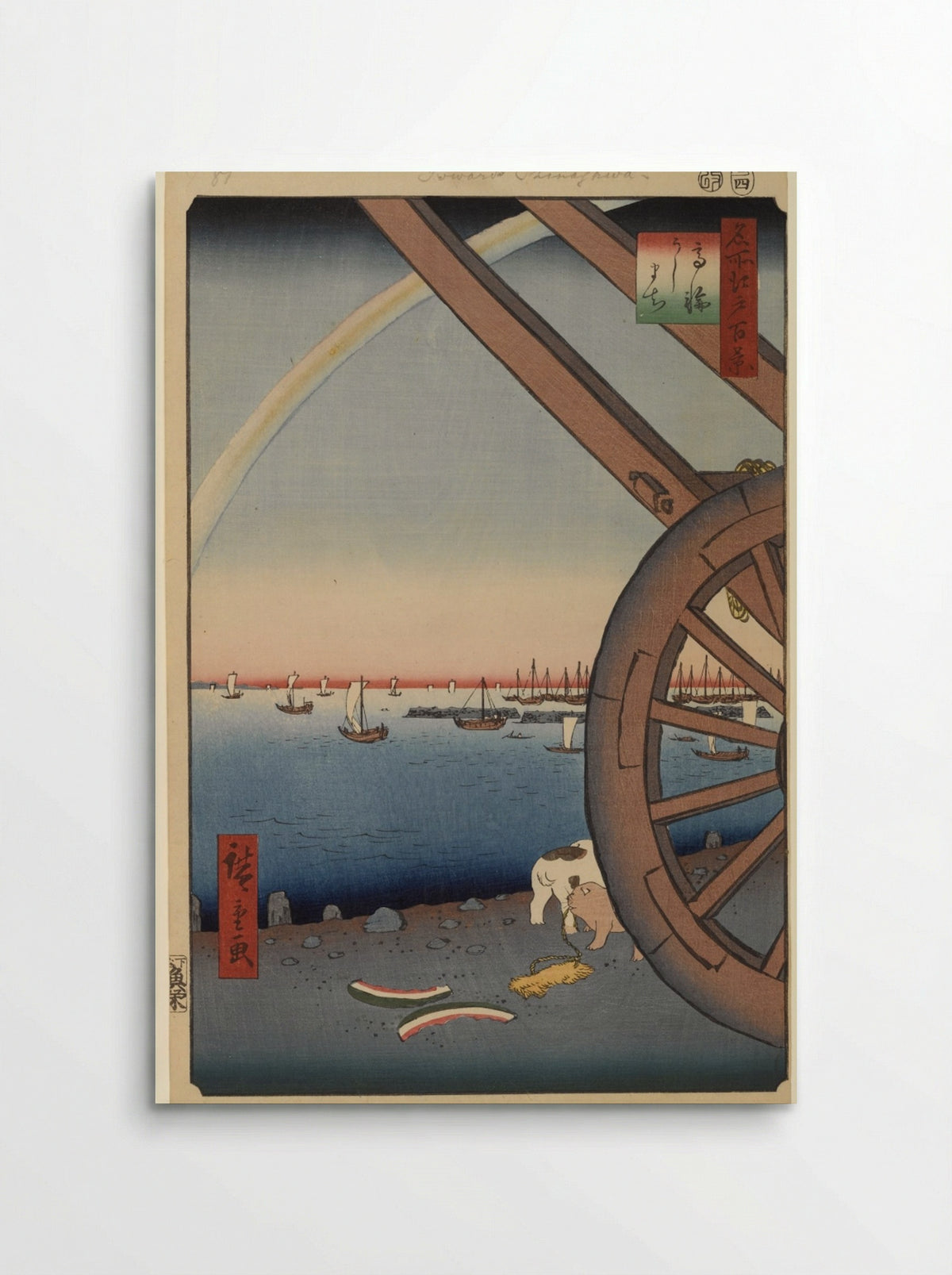 Ushimachi in Takanawa - Utagawa Hiroshige - Poster