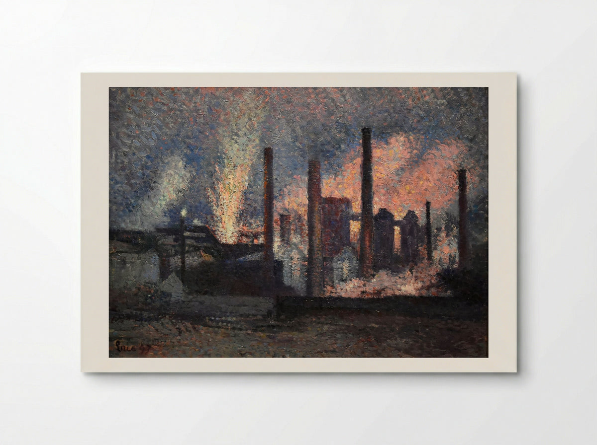 Usines près de Charleroi - Maximilien Luce - Poster