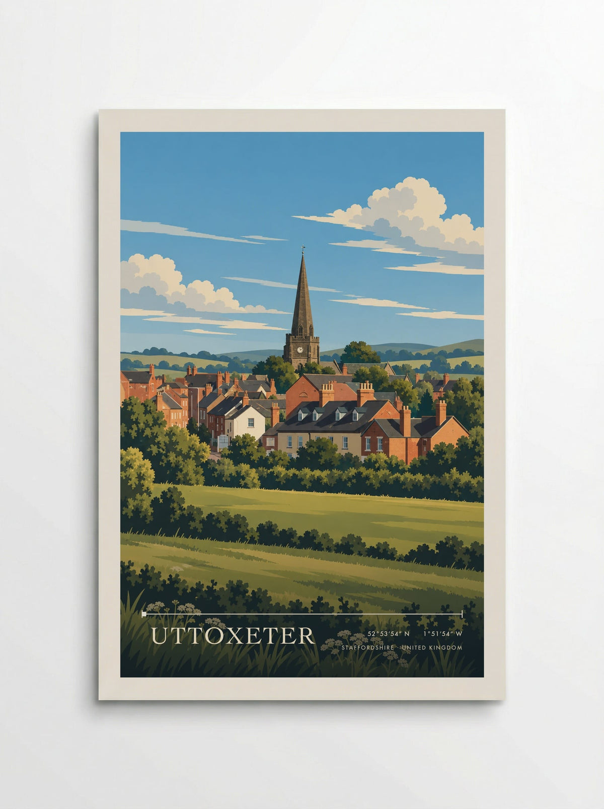 Uttoxeter, Staffordshire | Travel Poster - Poster
