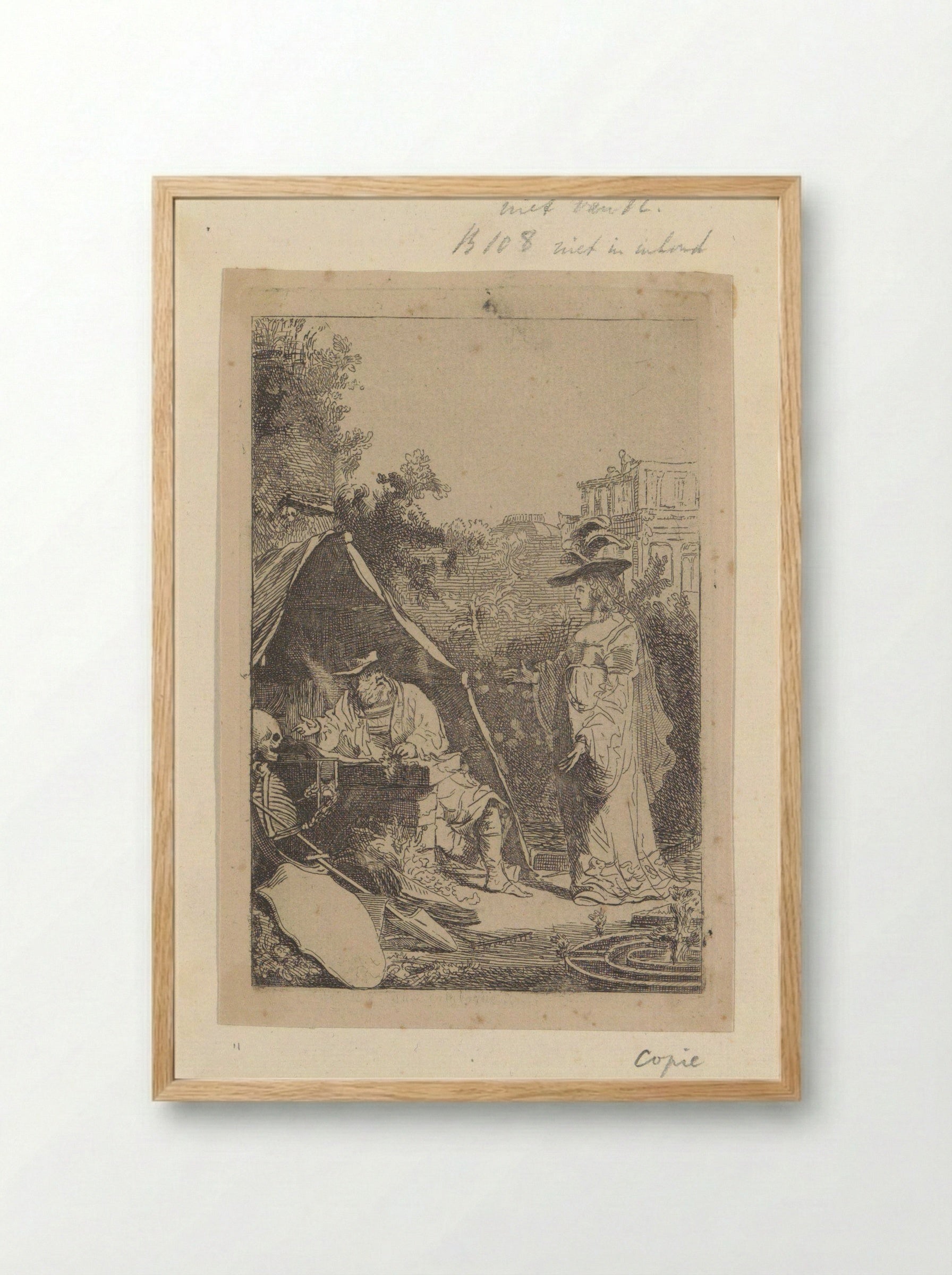 Uur van de Dood - Henry Louis Basan - Framed Print Wood