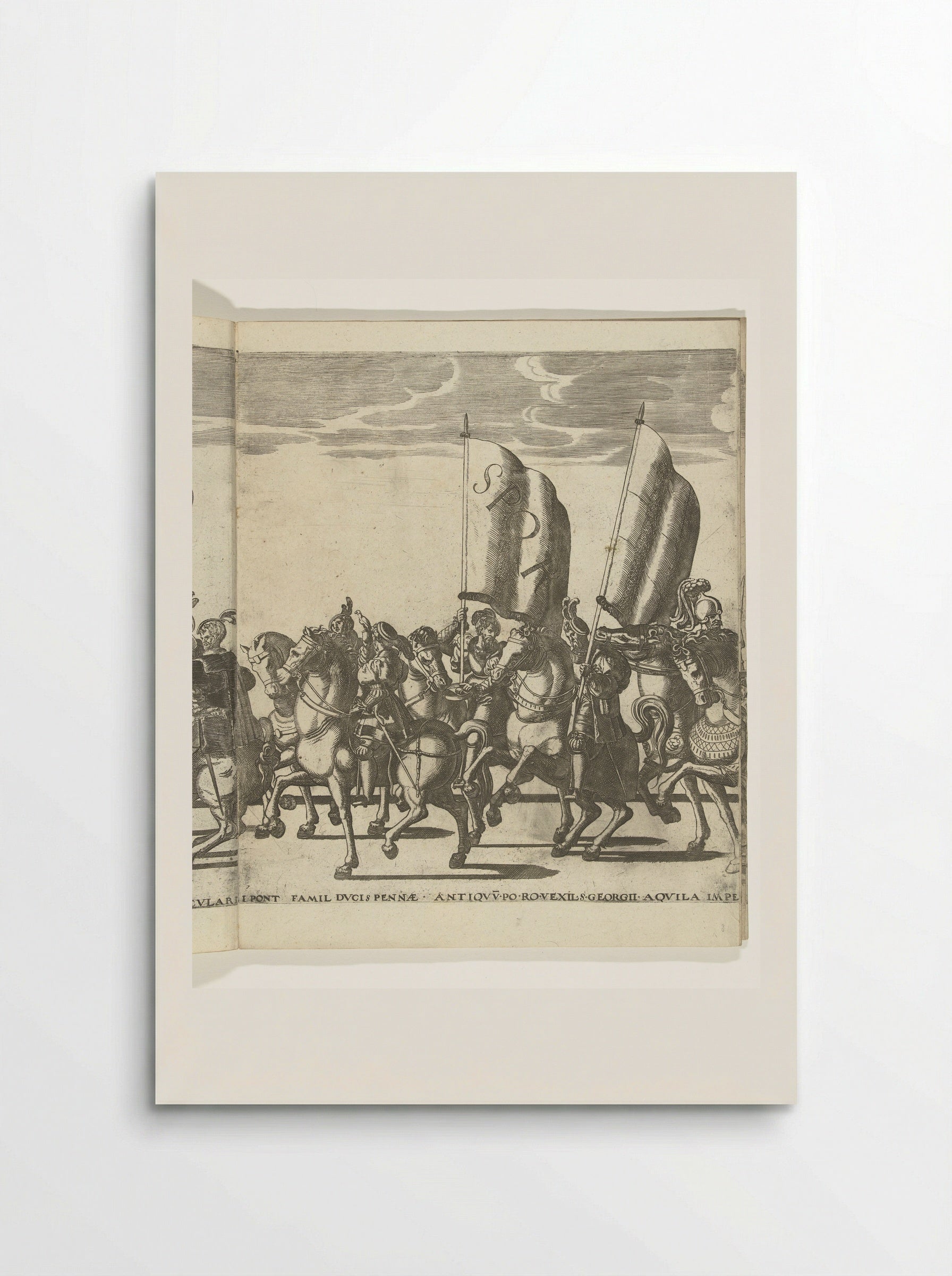 Vaandeldragers SPQR, plaat 7 - Nicolaas Hogenberg - Poster