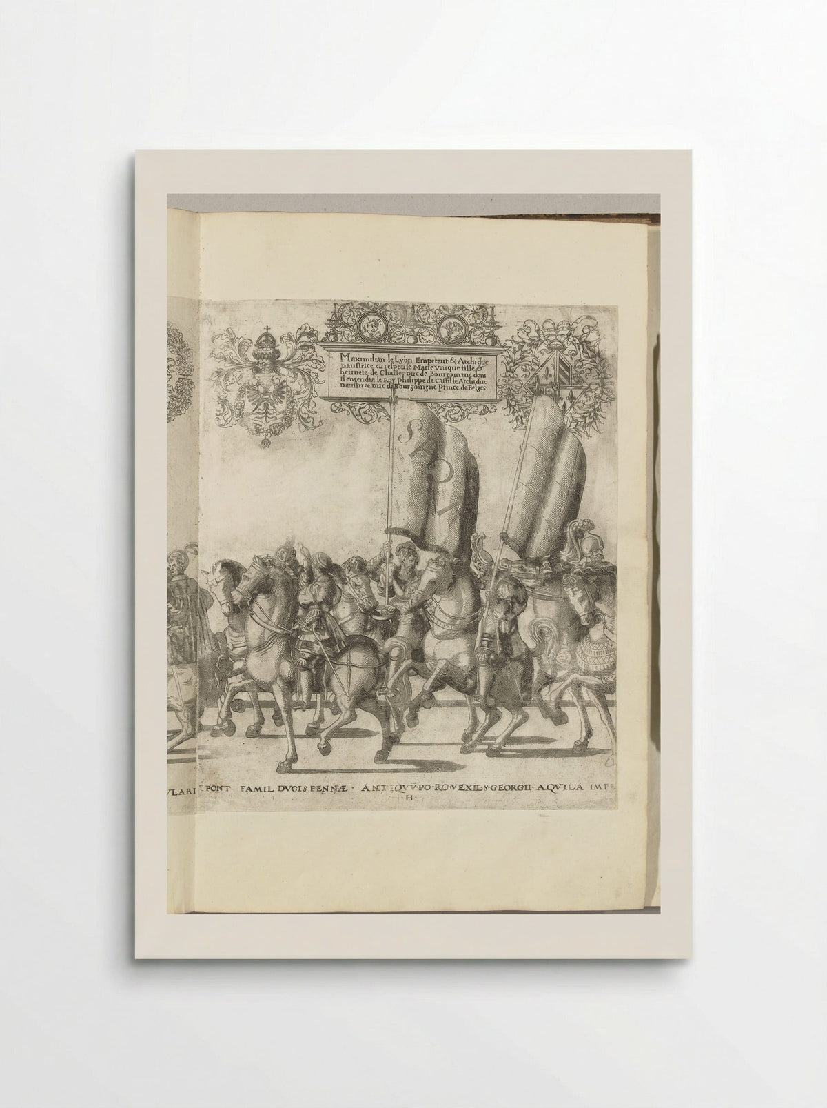 Vaandeldragers SPQR, plaat H - Nicolaas Hogenberg - Poster