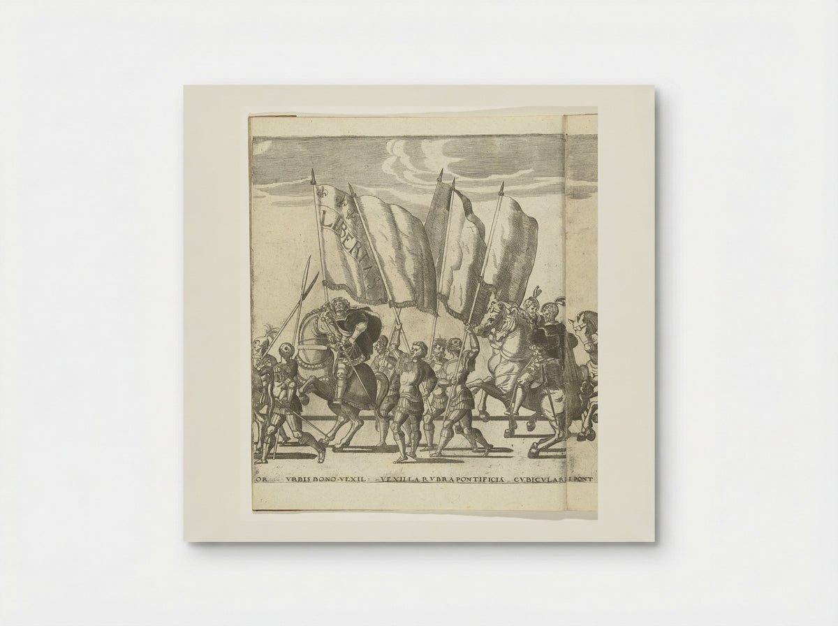Vaandeldragers, plaat 6 - Nicolaas Hogenberg - Poster