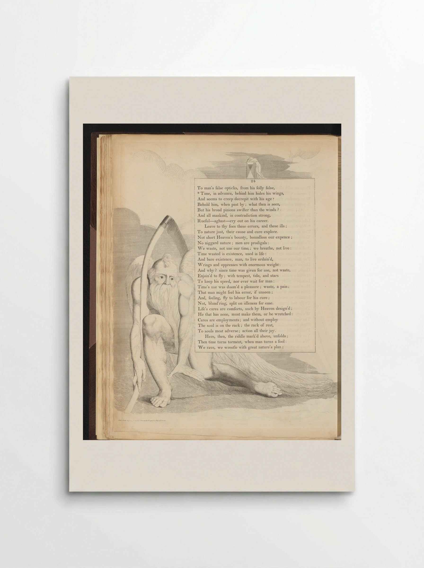 Vadertje Tijd - William Blake - Poster