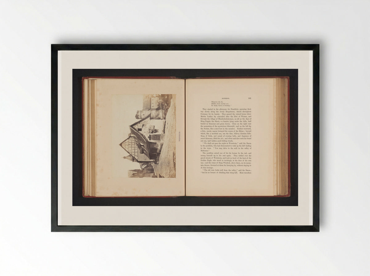 Vakwerkhuis in Weinheim - Francis Frith - Framed Print Black