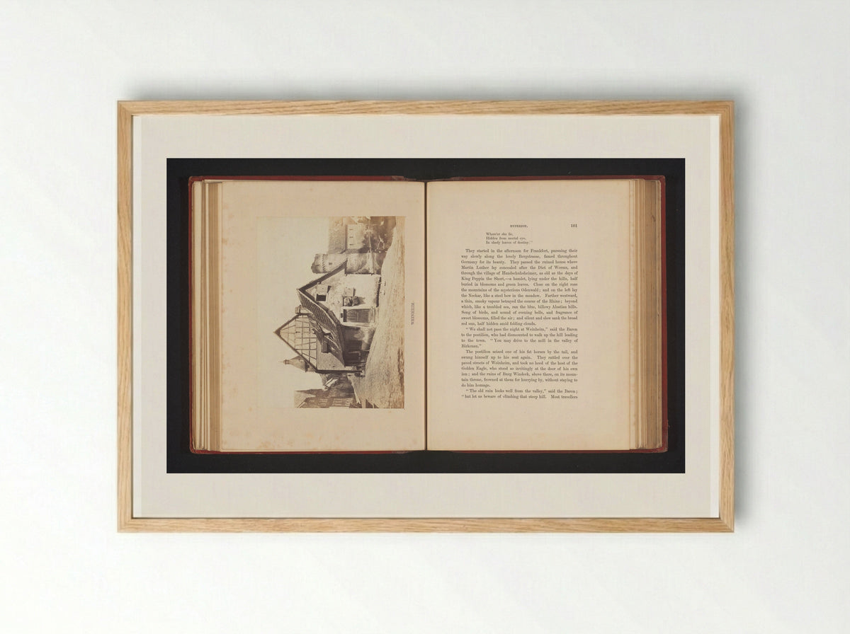 Vakwerkhuis in Weinheim - Francis Frith - Framed Print Wood