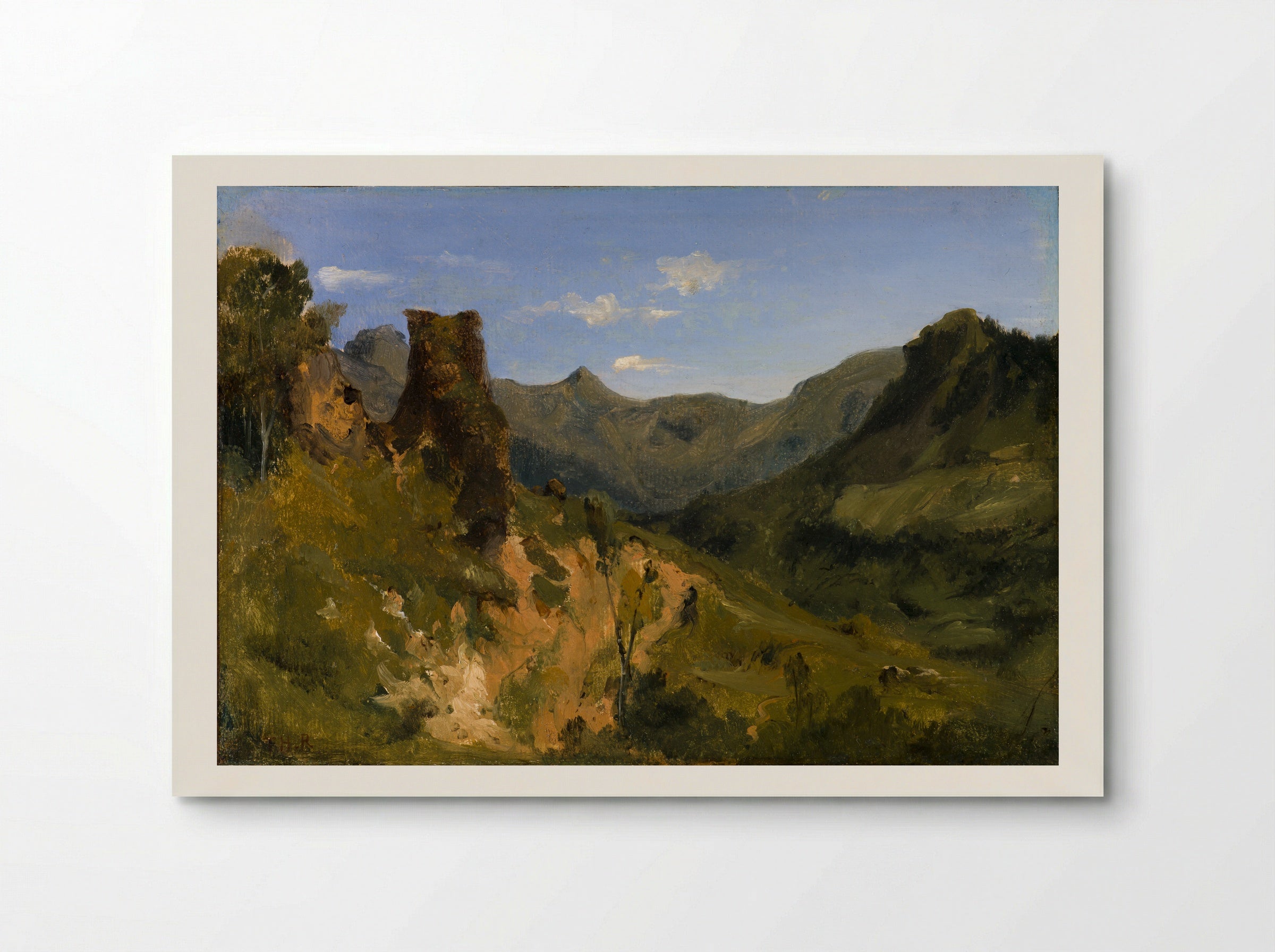Valley in the Auvergne Mountains - Théodore Rousseau - Poster