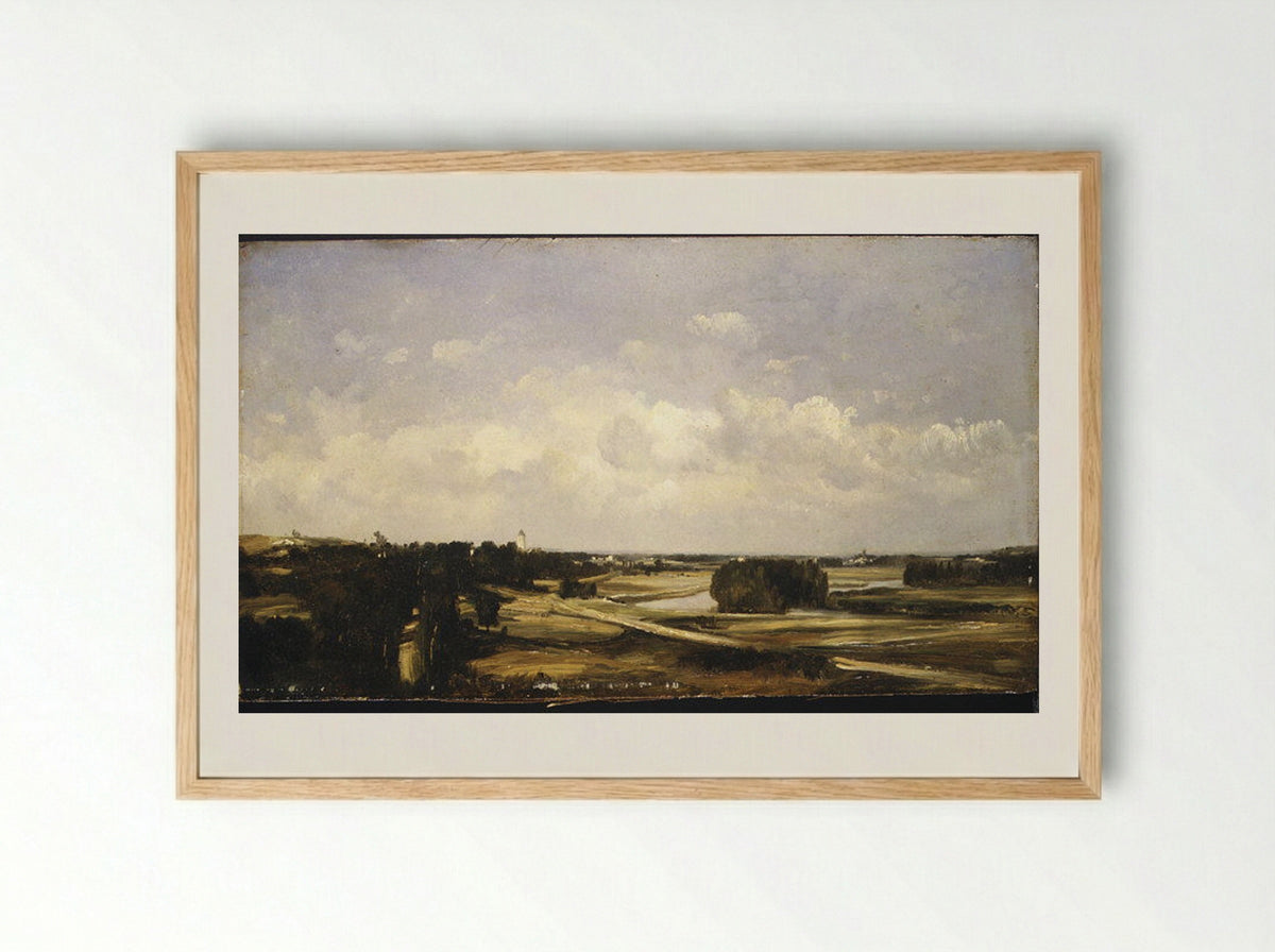 Valley of the River Loire - Jules Dupré - Framed Print Wood