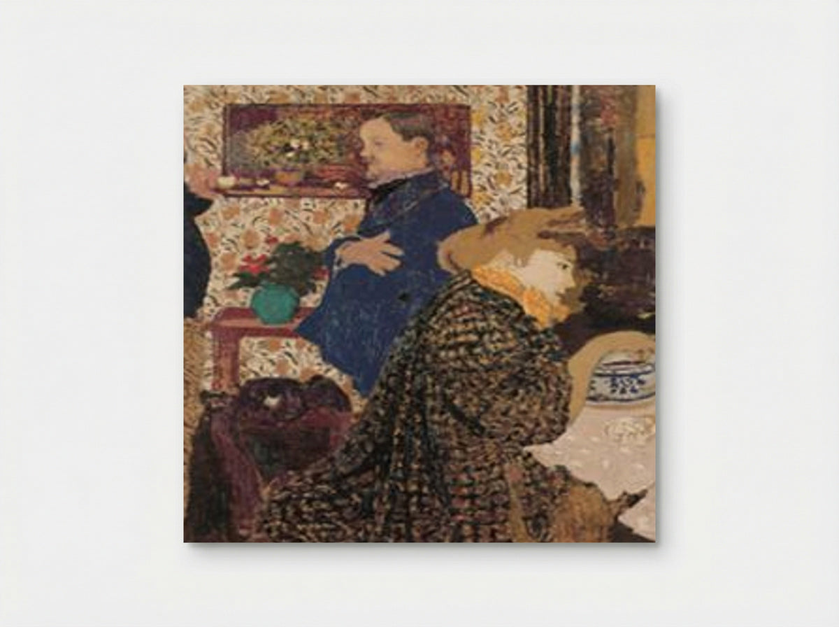 Vallotton and Misia in the Dining Room at Rue Saint-Florentin - Edouard Vuillard - Poster