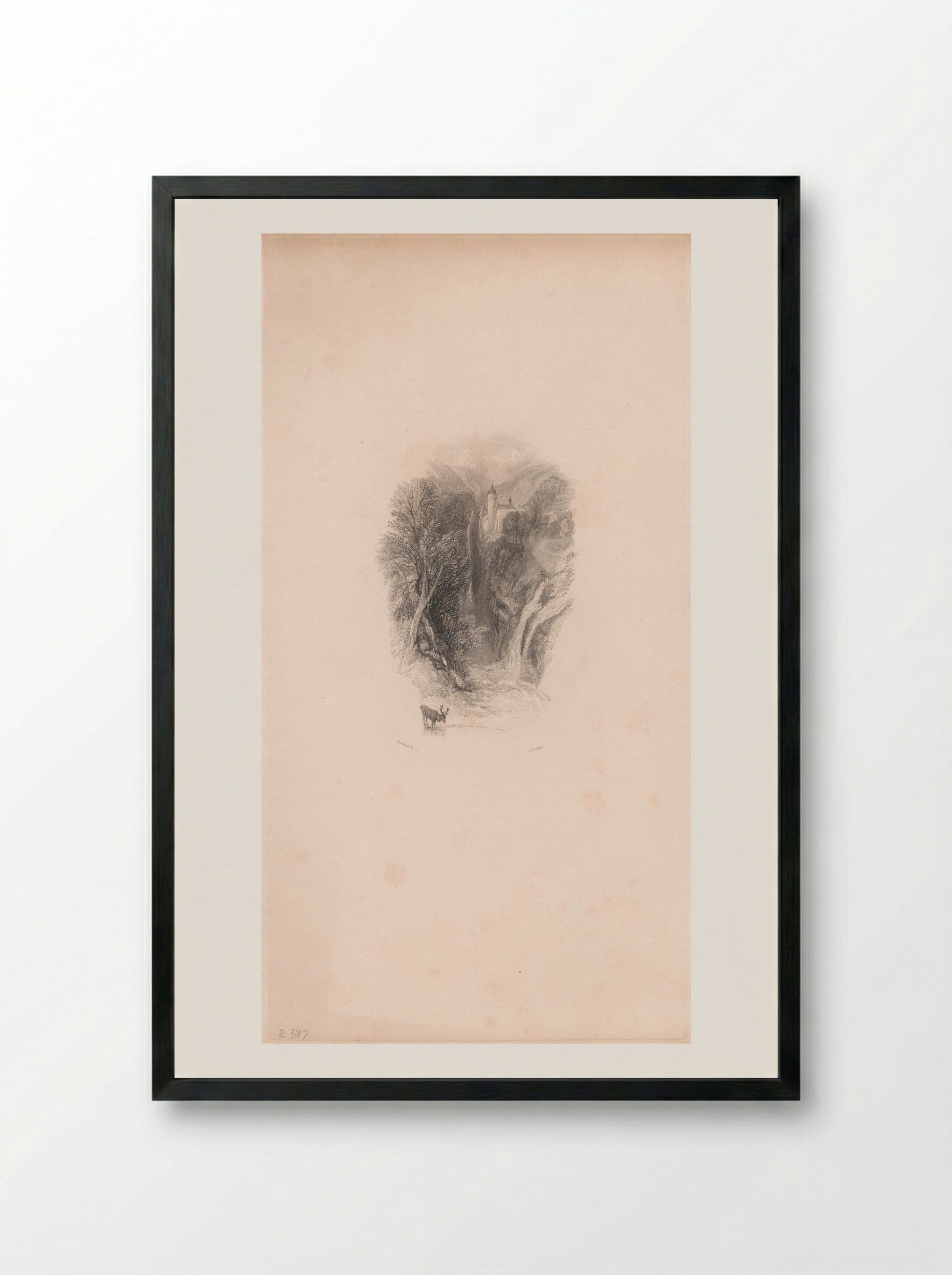 Valombré - Edward Goodall - Framed Print Black