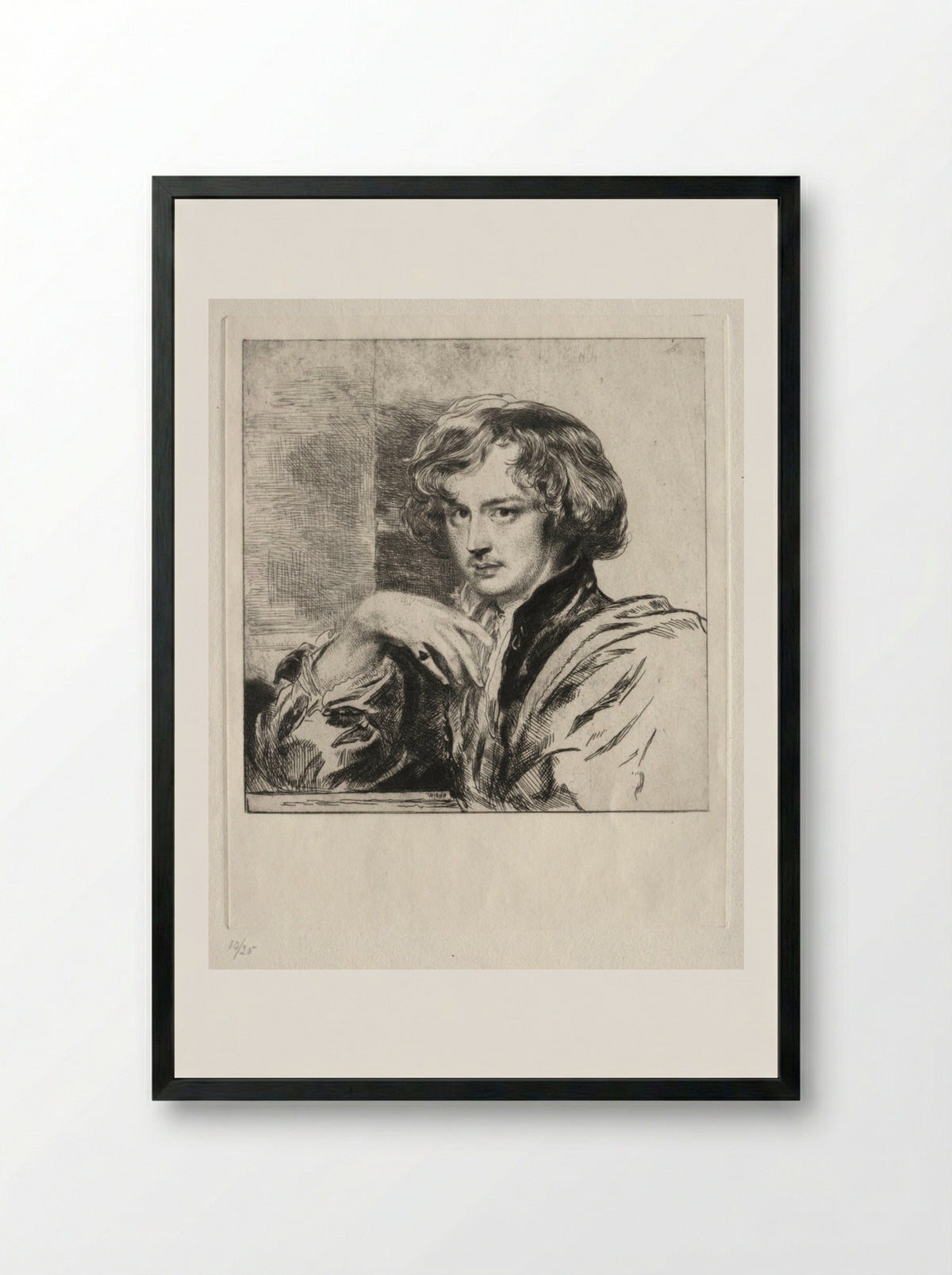 Van Dyck - Andrew Geddes - Framed Print Black