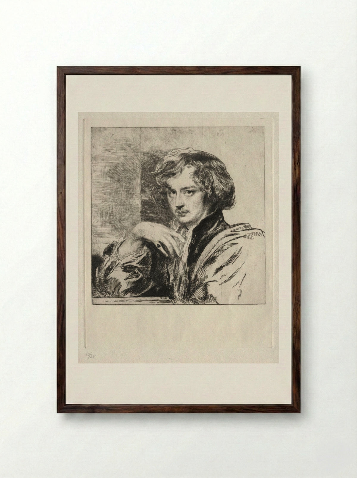 Van Dyck - Andrew Geddes - Framed Print Dark Wood