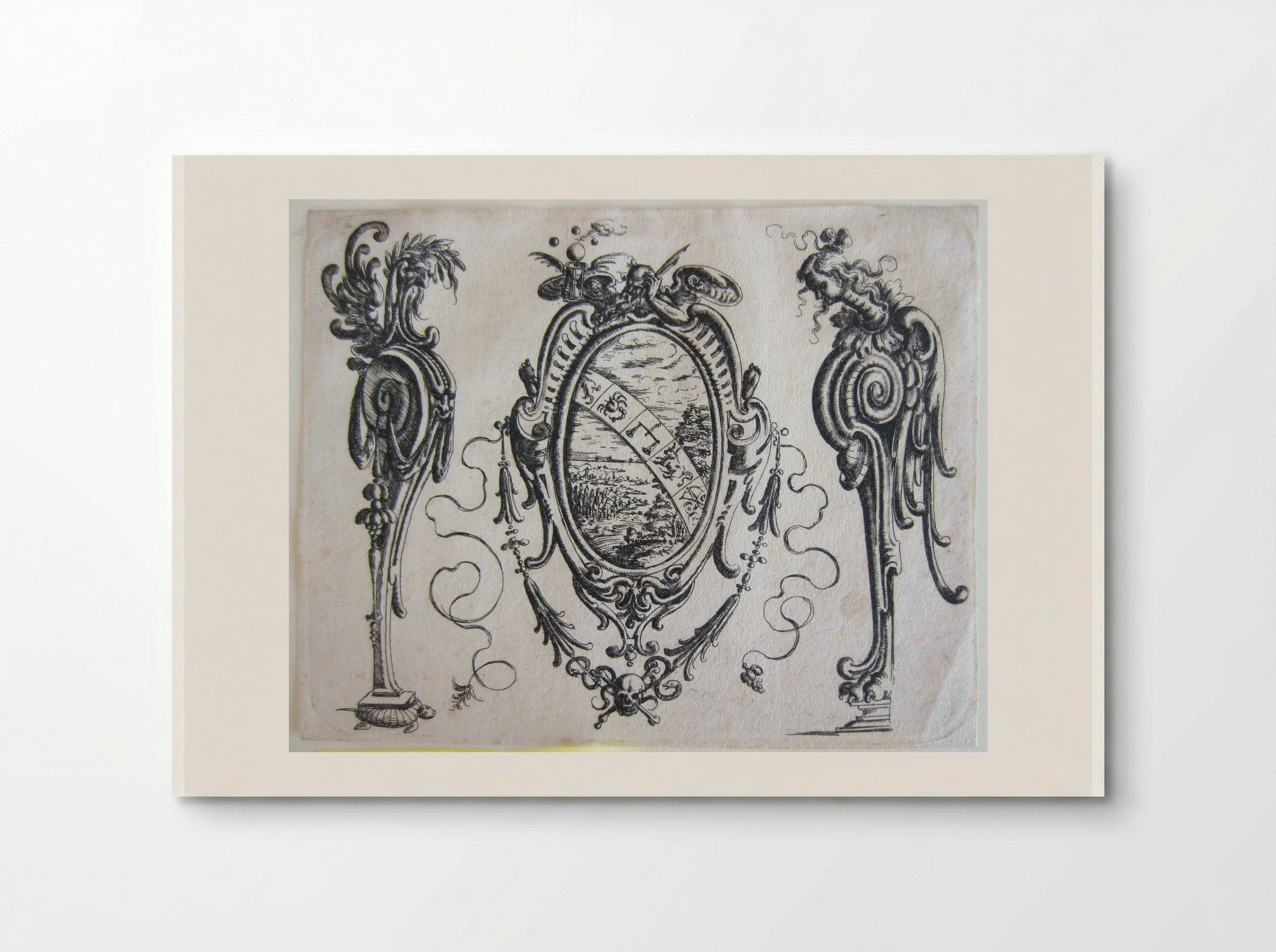Vanitas (Grotesque Ornament Design) - Christoph Jamnitzer - Poster