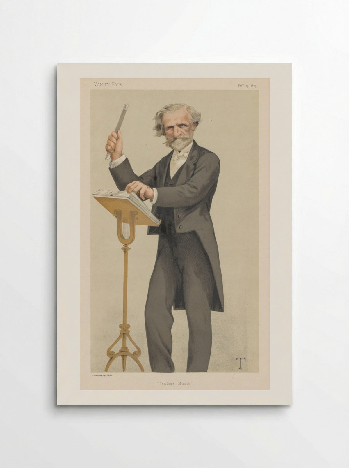 Vanity Fair: Italian Music - Théobald Chartran - Poster