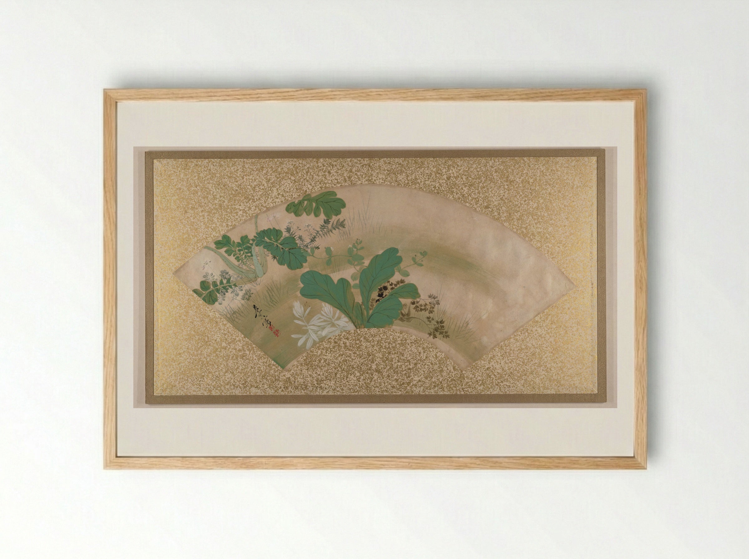 Various Plants and Grass - Shibata Zeshin - Framed Print Wood