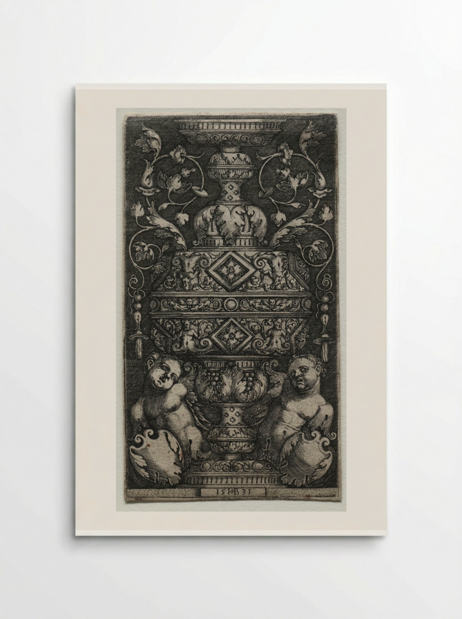 Vase Orné d'Enfans - Hans Sebald Beham - Poster