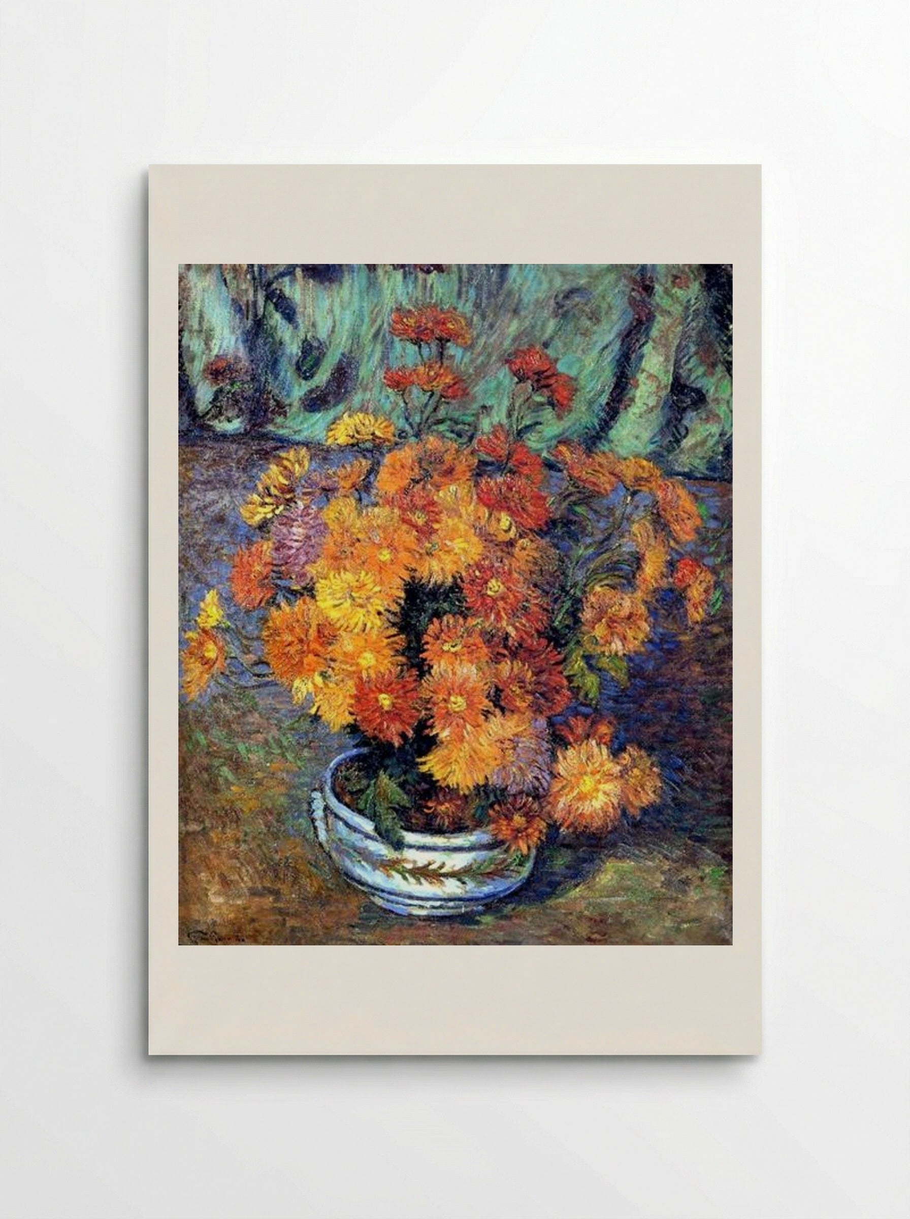 Vase de chrysanthèmes - Armand Guillaumin - Poster