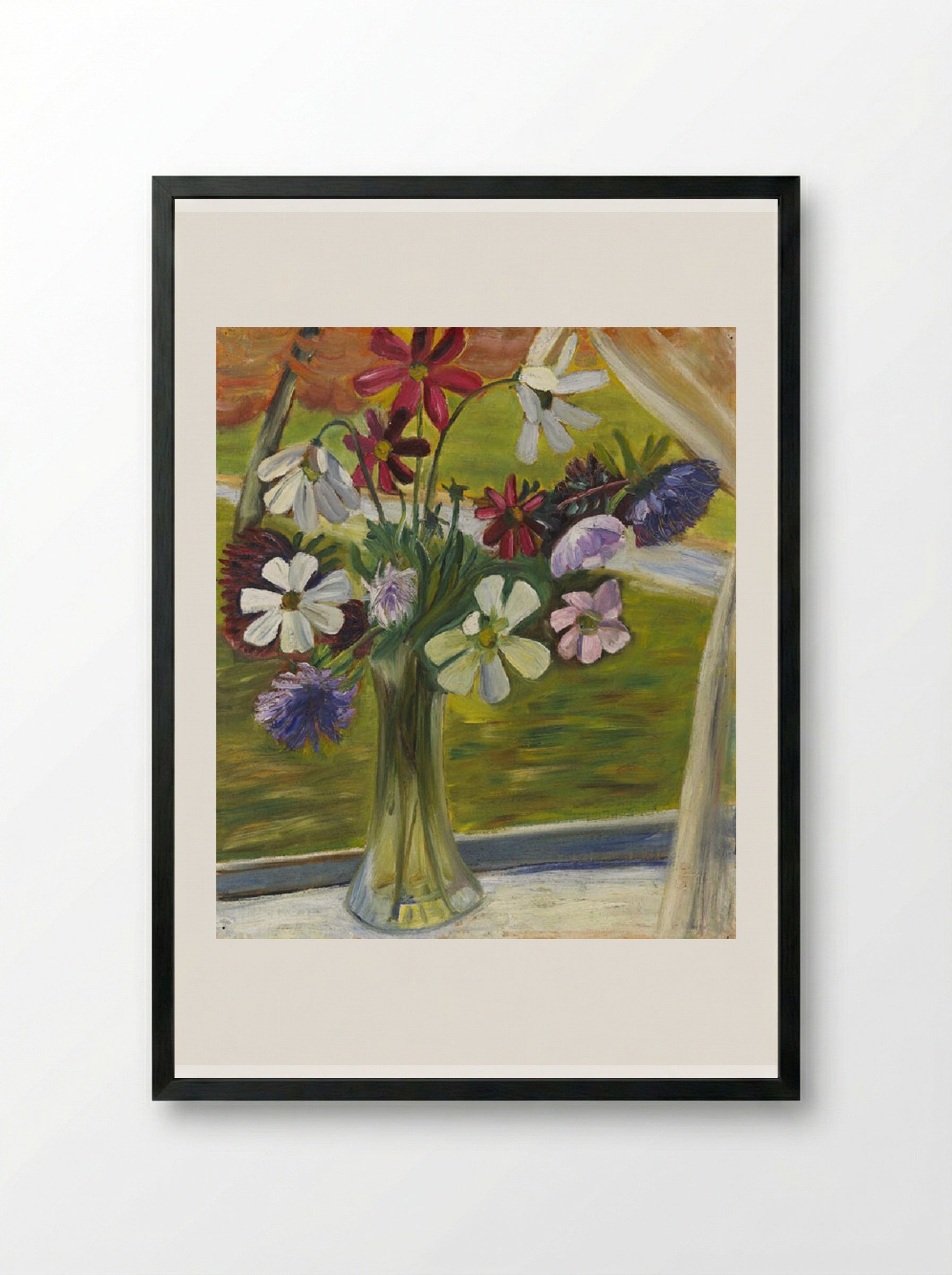 Vase of Flowers II - Prudence Heward - Framed Print Black