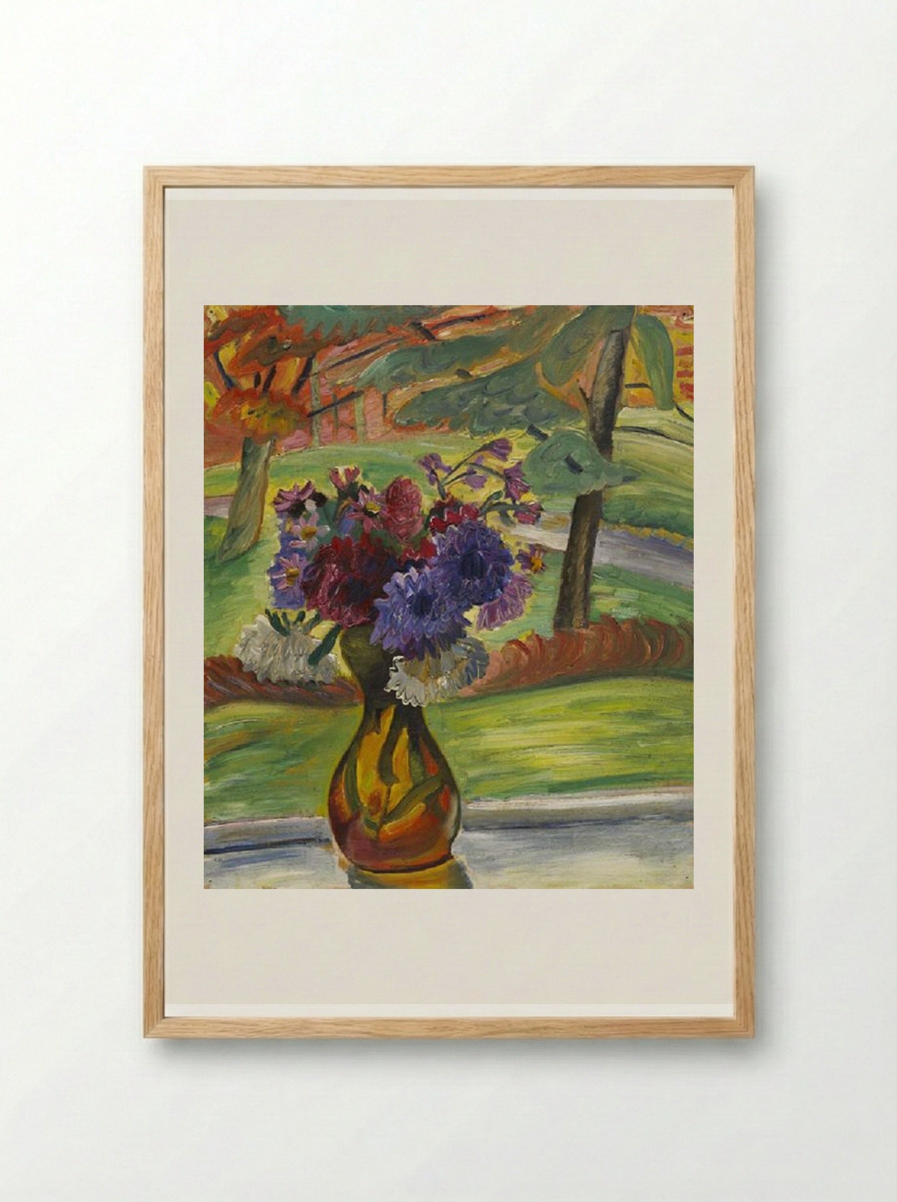 Vase of Flowers I - Prudence Heward - Framed Print Wood