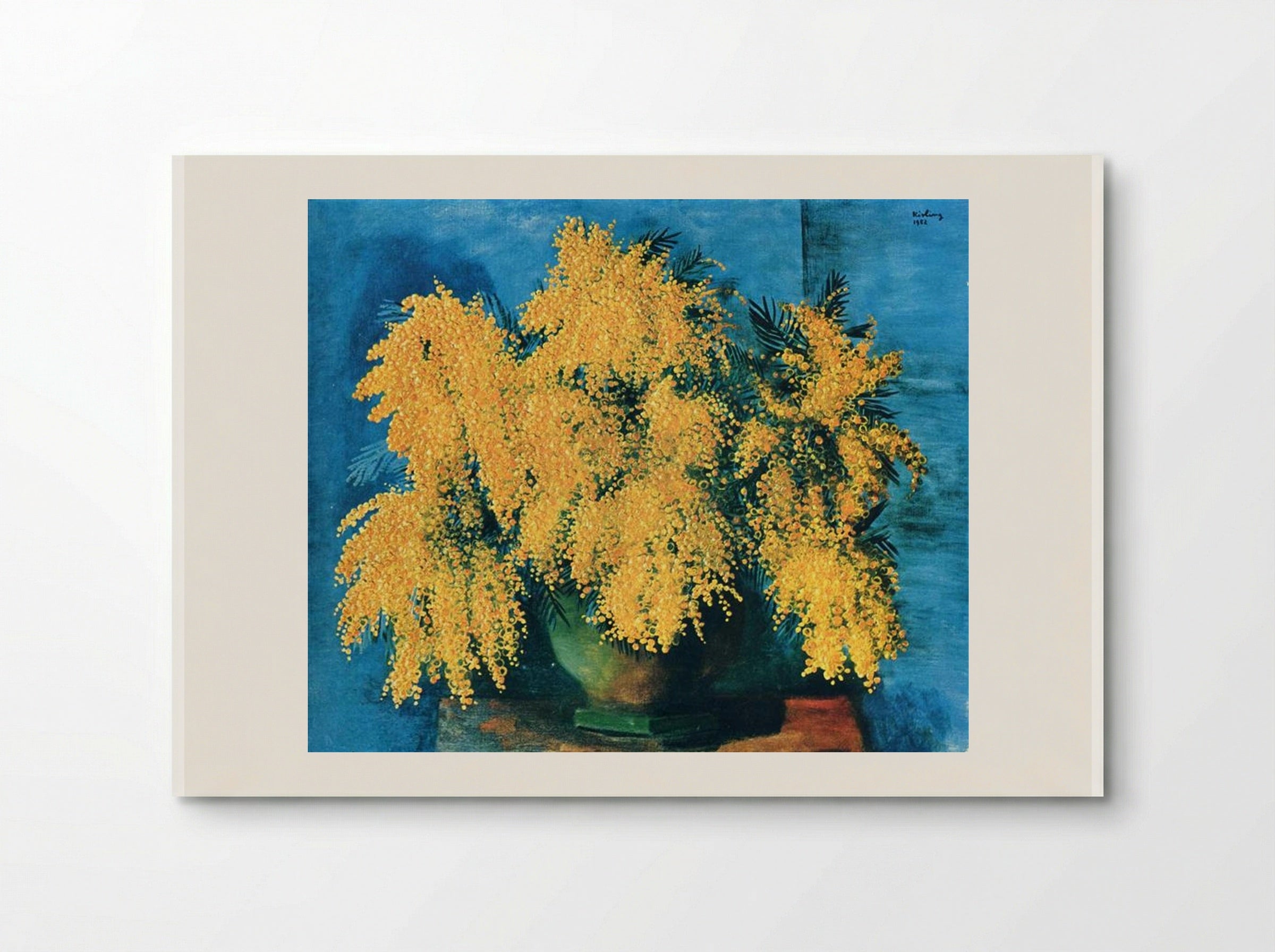 Vase of Mimosa - Moïse Kisling - Poster