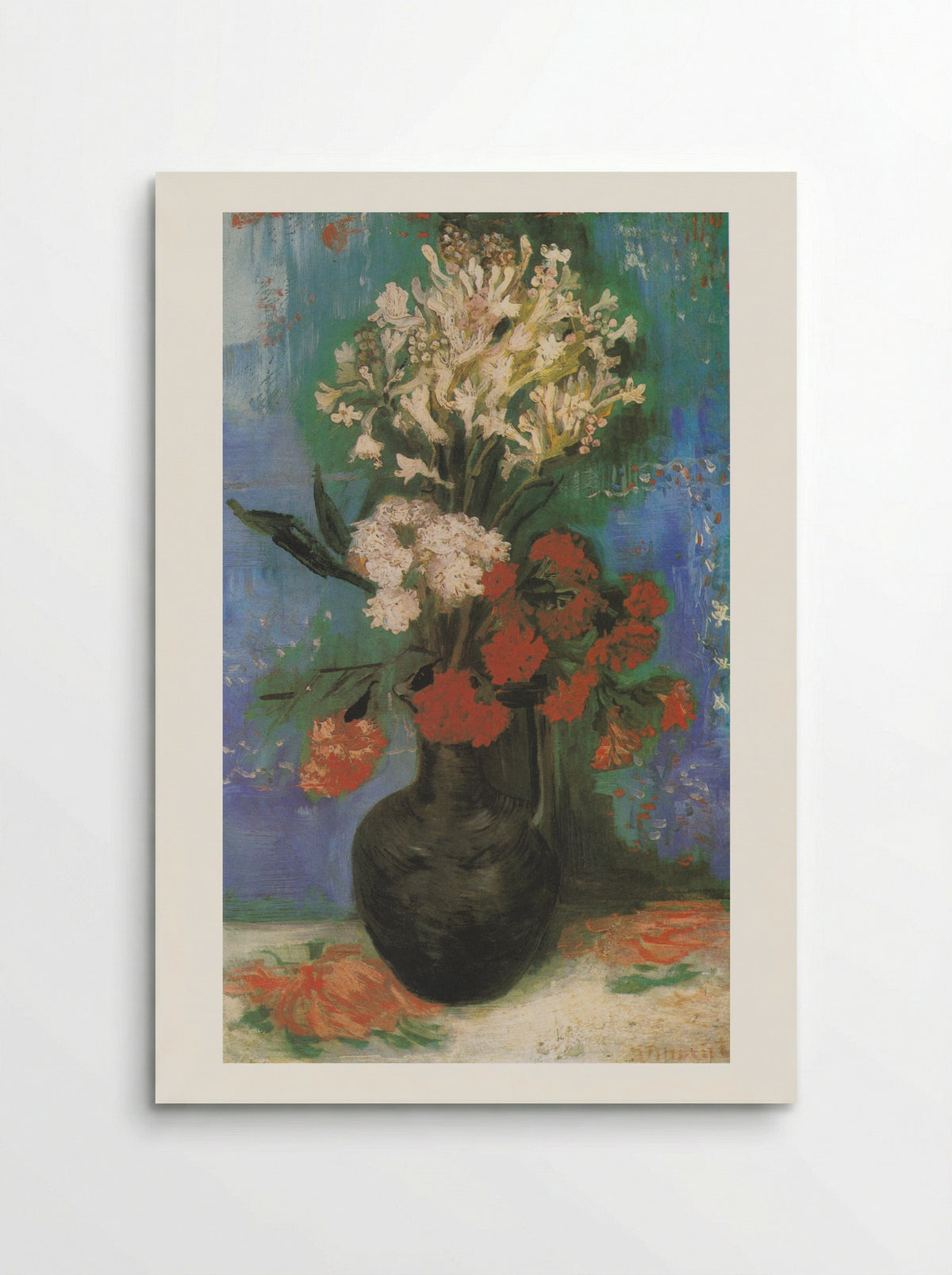 Vase with Carnations and Other Flowers - Vincent van Gogh - Poster