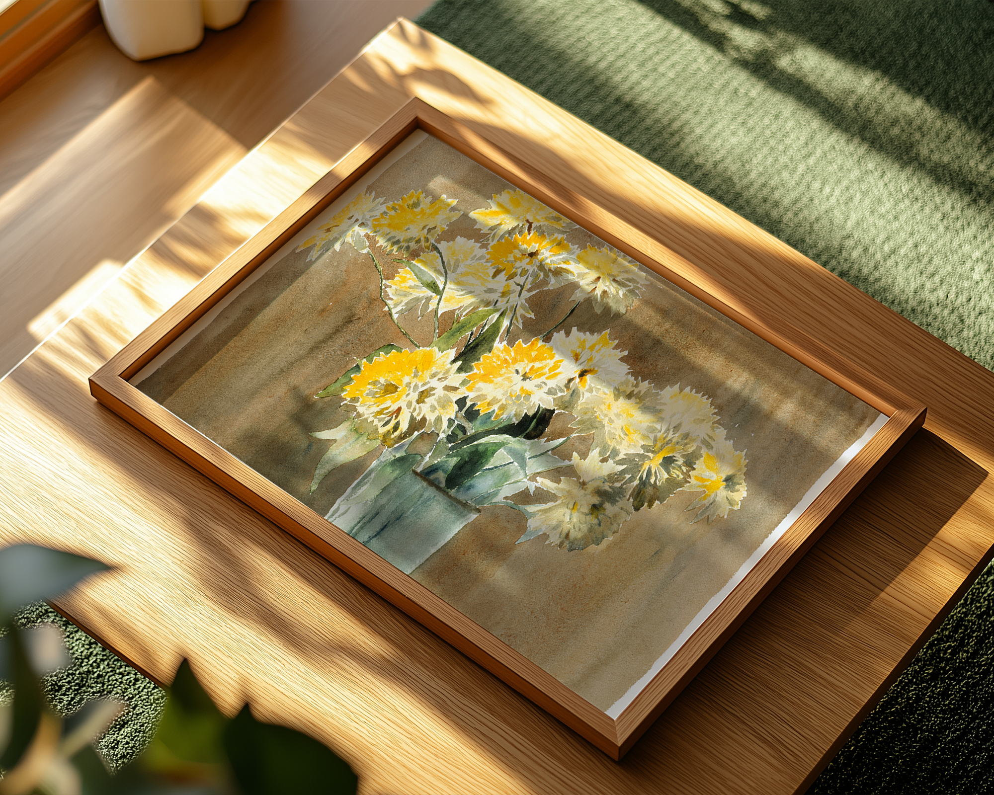 Vase-with-Yellow-Flowers-(1915)-by-Hannah-Borger-Overbeck mockup