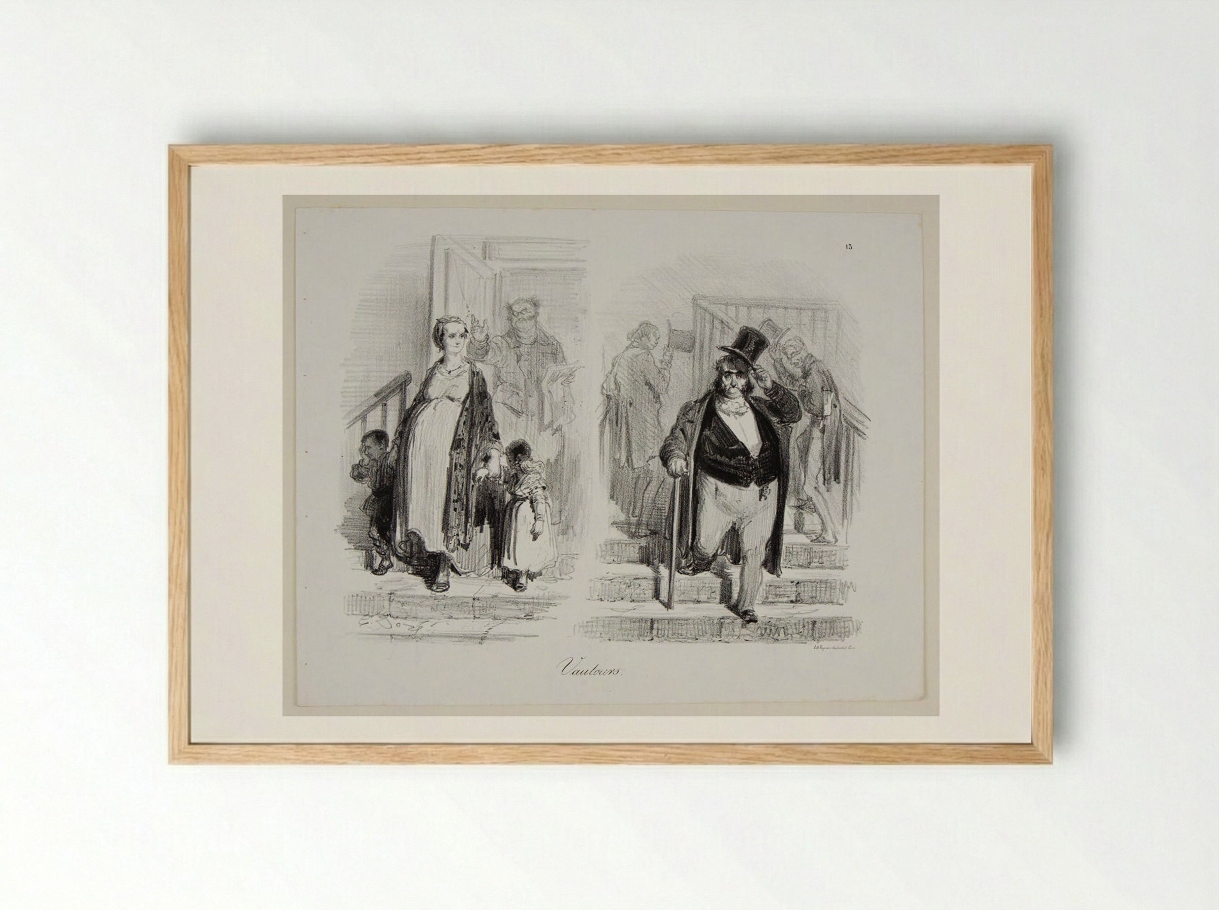 Vautours (Vultures) - Gustave Doré - Framed Print Wood