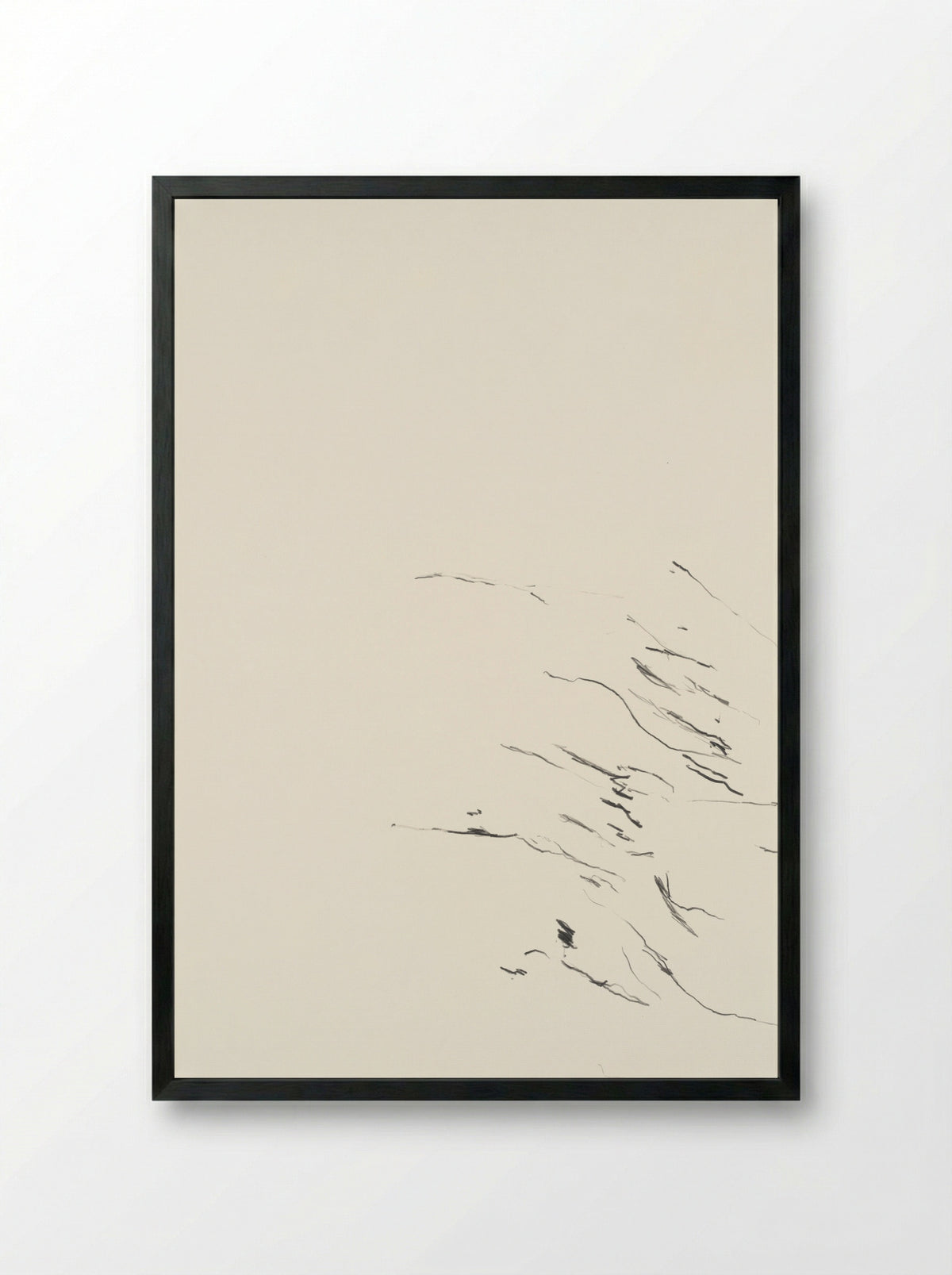 Vechtende engel - Armando - Framed Print Black