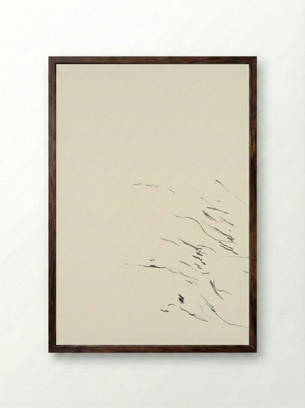 Vechtende engel - Armando - Framed Print Dark Wood