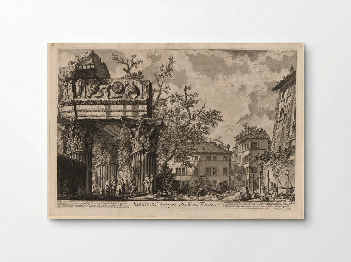 Veduta del Tempio di Giove Tonante - Giovanni Battista Piranesi - Poster