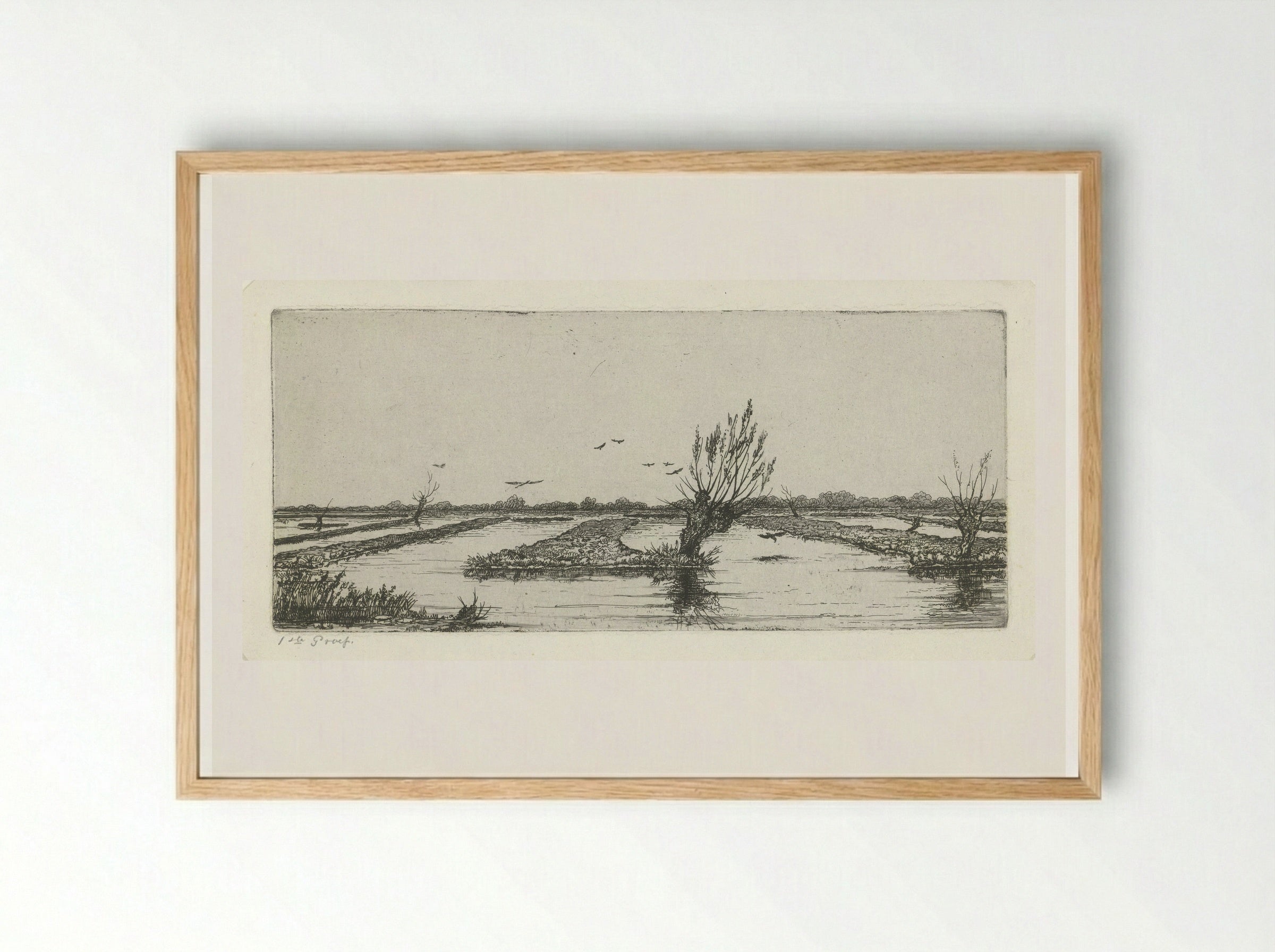 Veenplas - Jacobus Ludovicus Cornet - Framed Print Wood