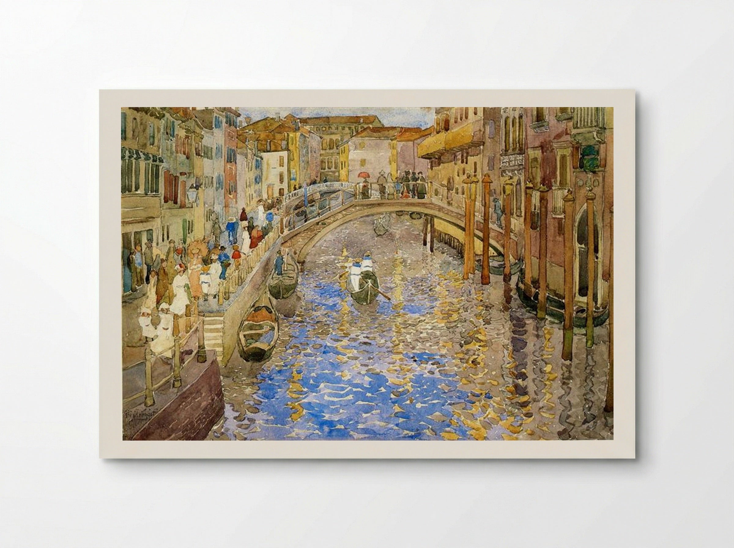 Venetian Canal Scene - Maurice Prendergast - Poster