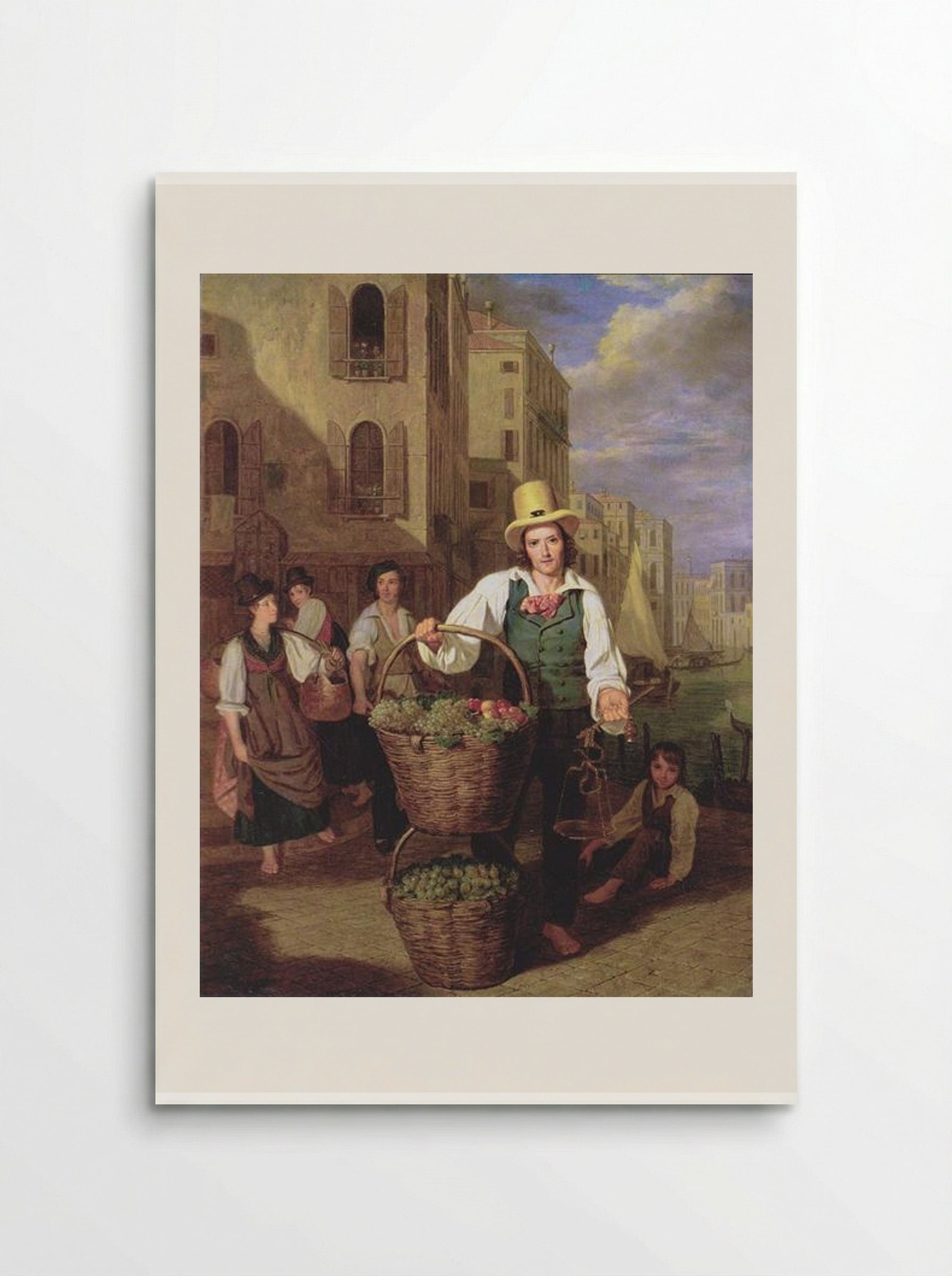 Venetian Fruit Seller - Ferdinand Georg Waldmüller - Poster