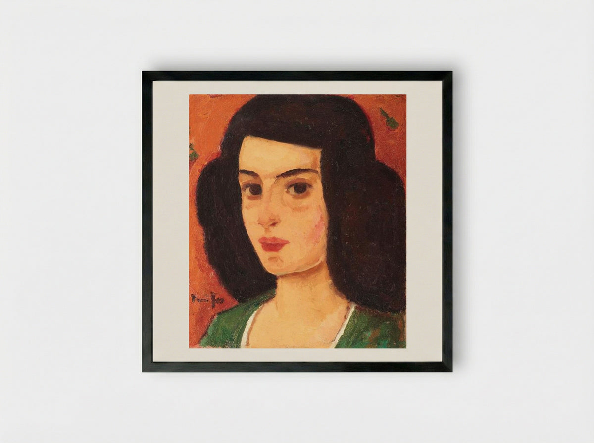 Venice Girl (Putana) - Nicolae Tonitza - Framed Print Black