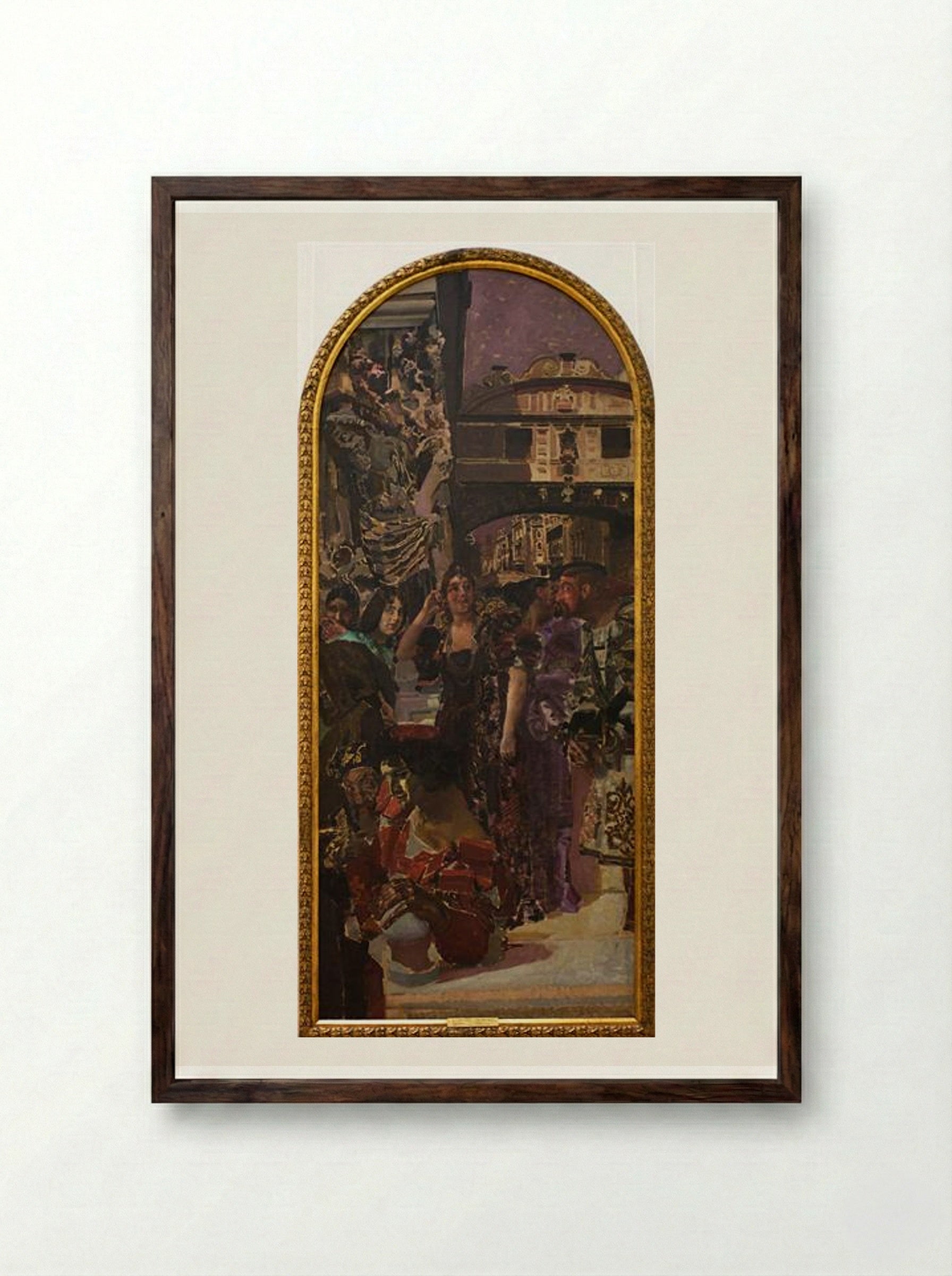 Venice - Mikhail Vrubel - Framed Print Dark Wood