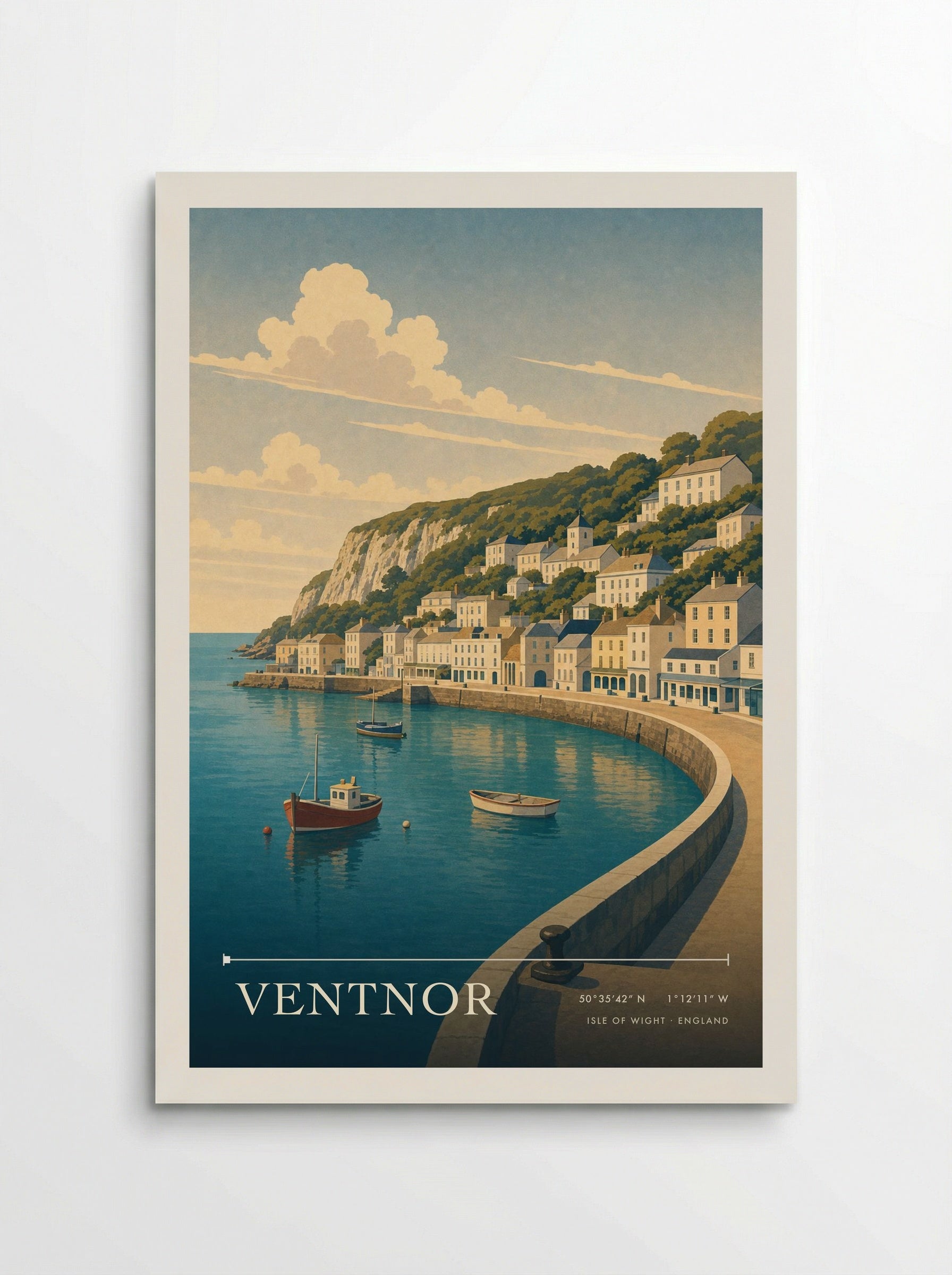 Ventnor Isle of Wight England Travel Poster - Poster