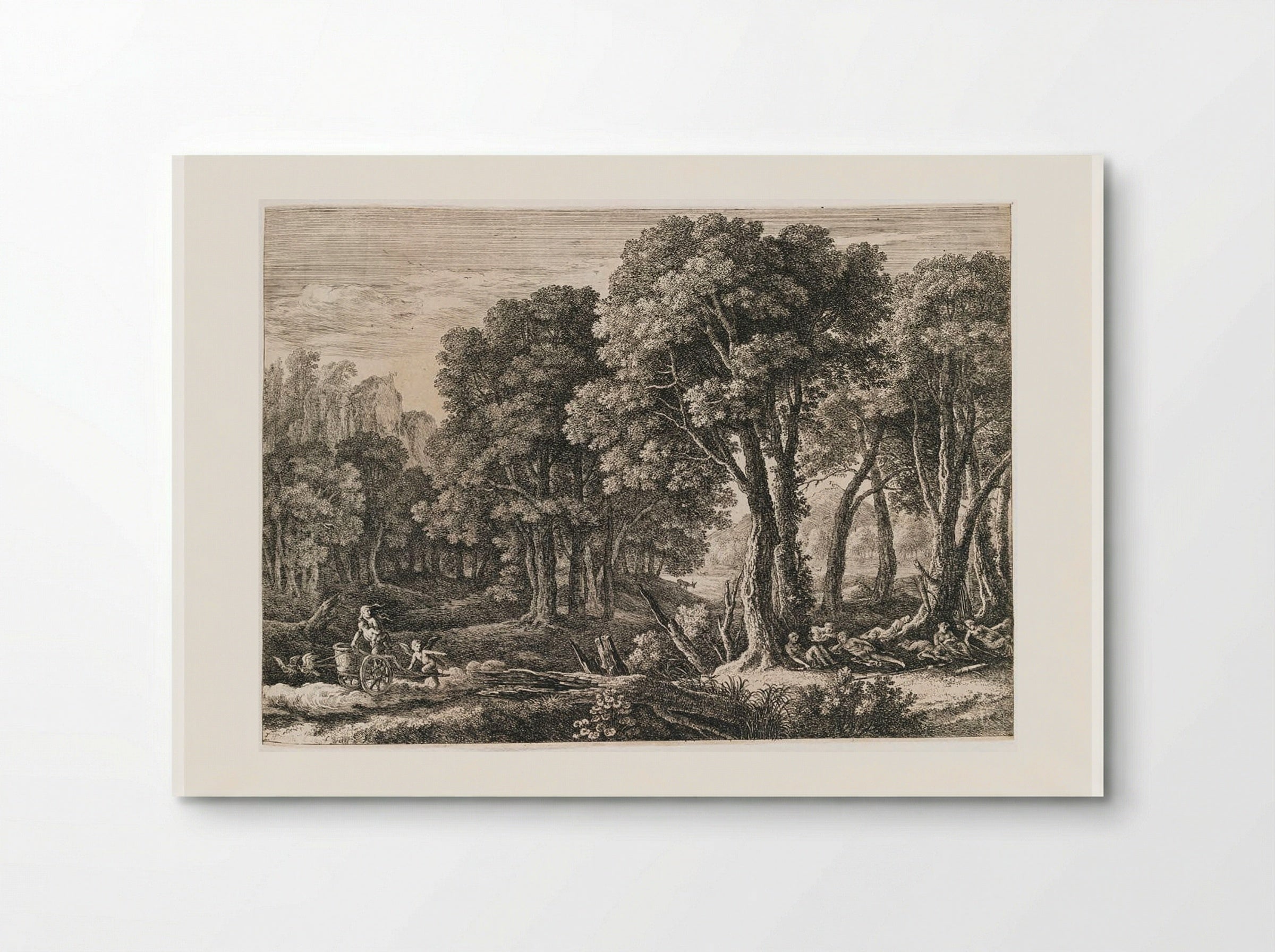 Venus Abducting Adonis - Herman van Swanevelt - Poster