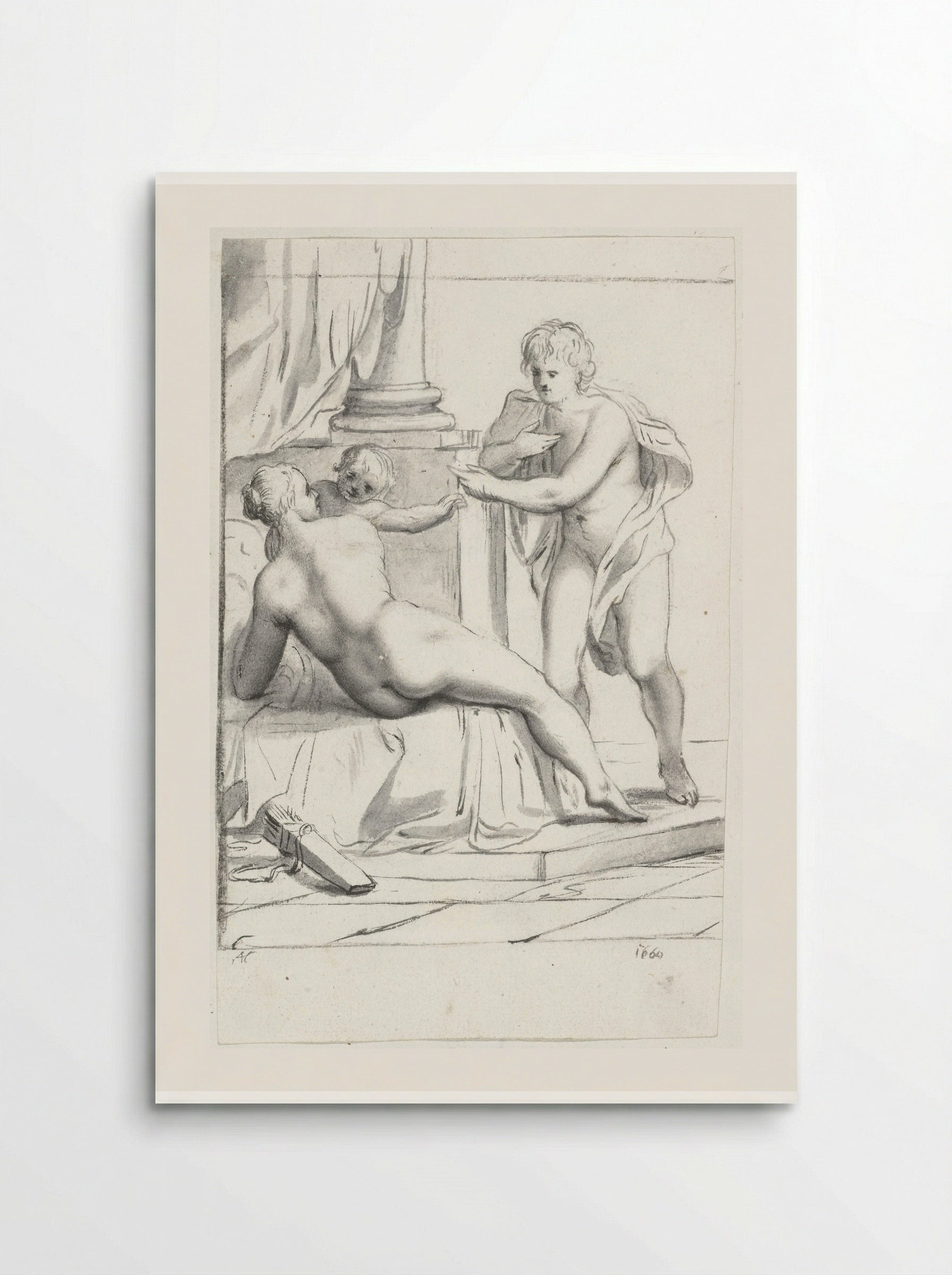 Venus, Amor en Mars - Moses ter Borch - Poster